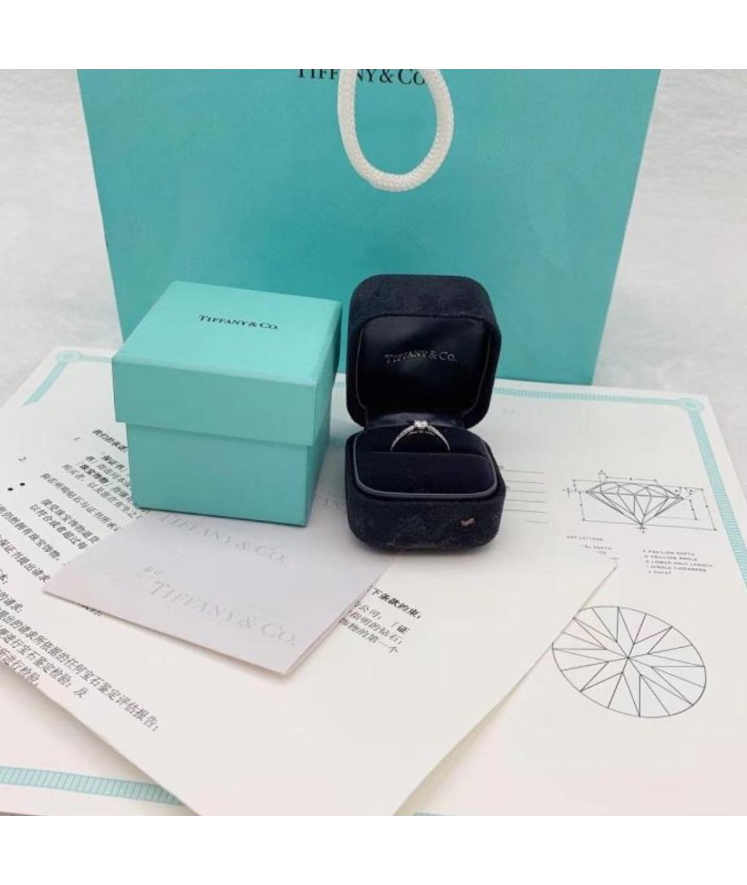TIFFANY&CO Серебряное платиновое кольцо, фото 2