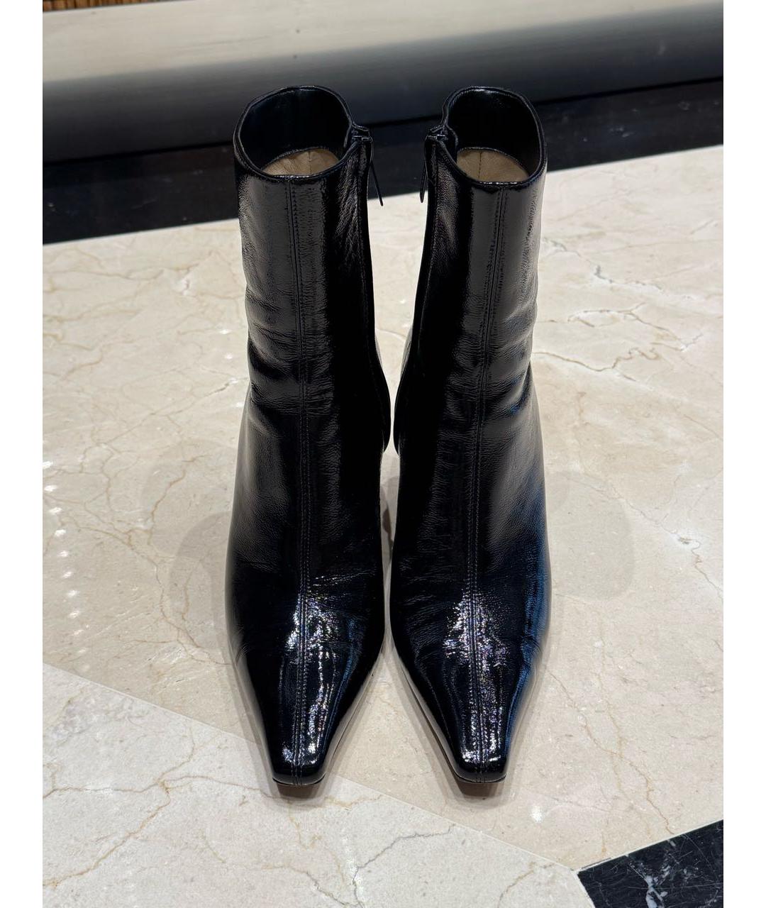 JIMMY CHOO Черные ботильоны из лакированной кожи, фото 2