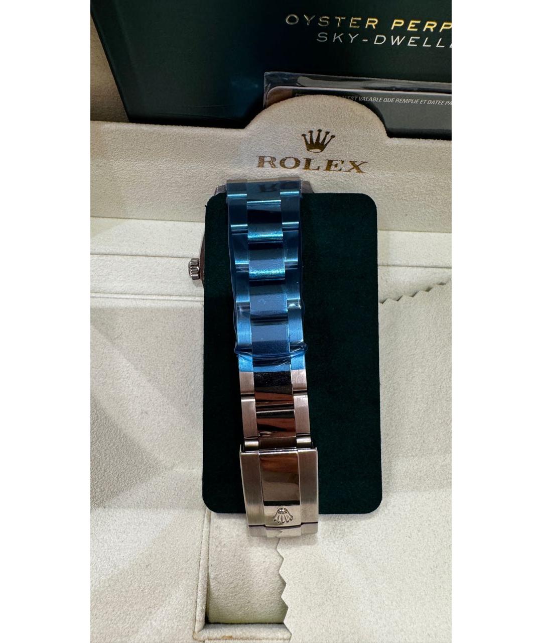 ROLEX Серебряные часы из белого золота, фото 4