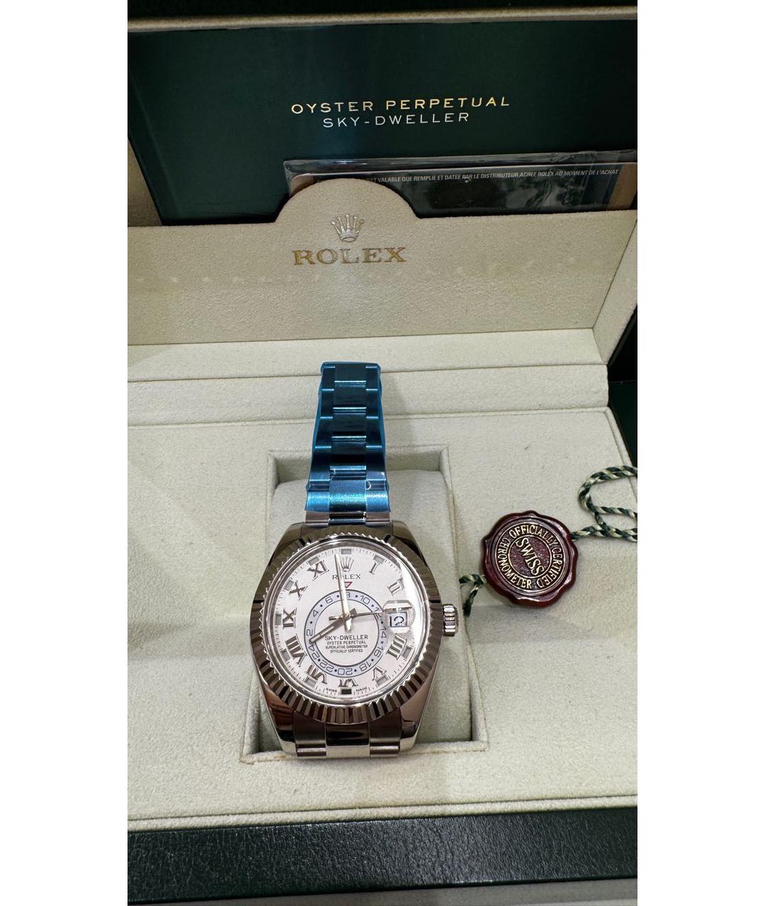 ROLEX Серебряные часы из белого золота, фото 2