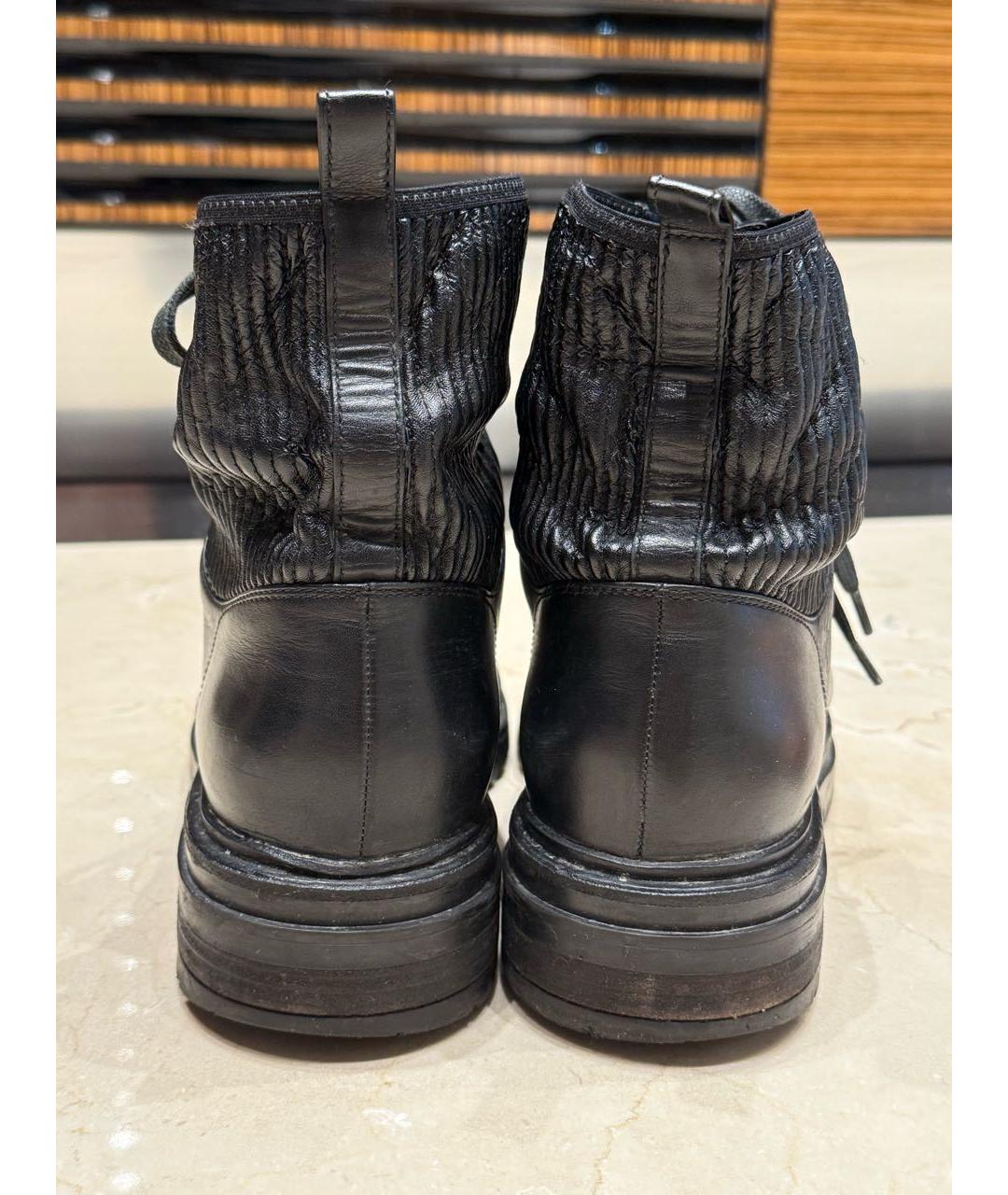 GIANVITO ROSSI Черные кожаные ботинки, фото 4