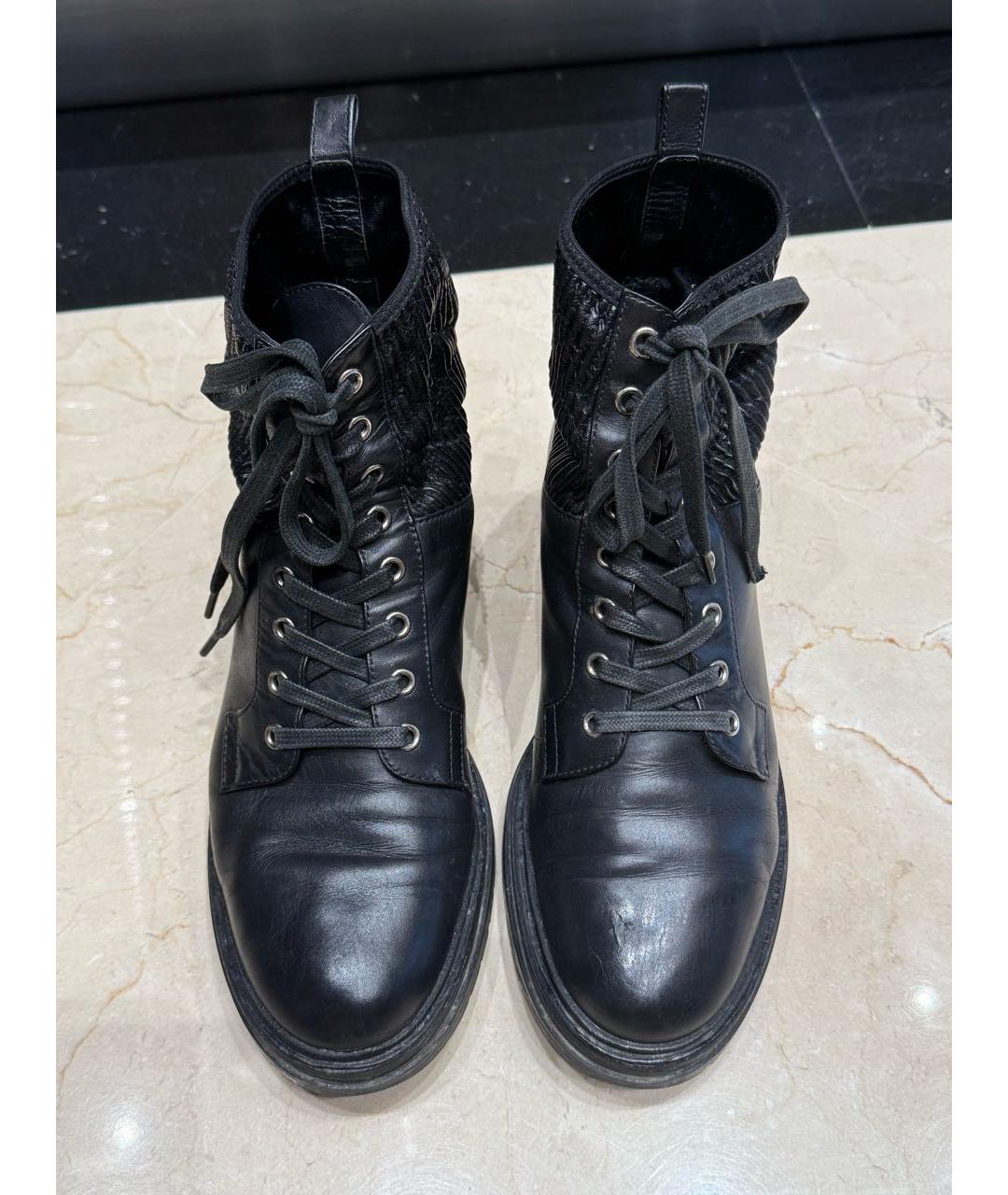 GIANVITO ROSSI Черные кожаные ботинки, фото 2