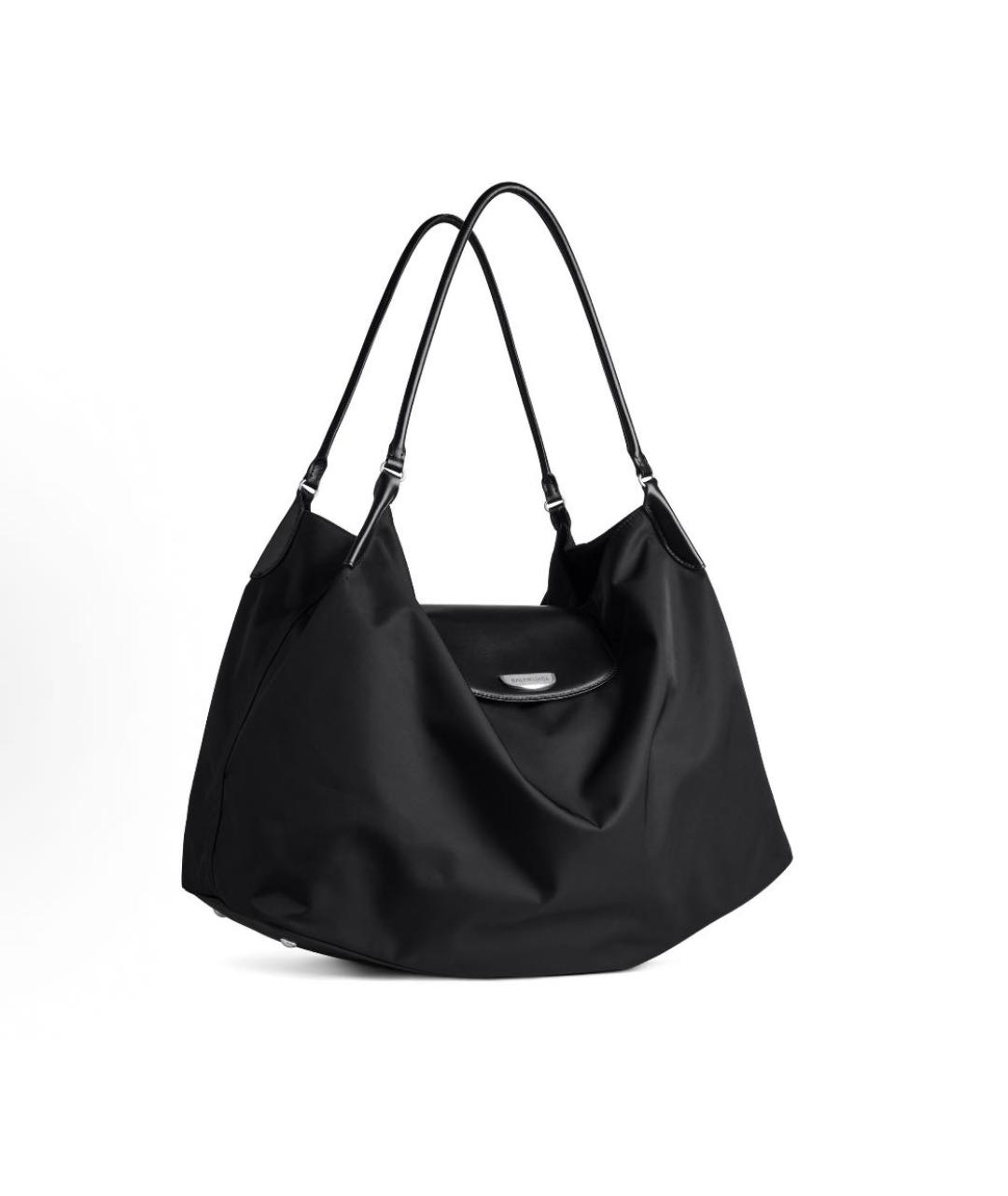 BALENCIAGA Черная тканевая сумка тоут, фото 2