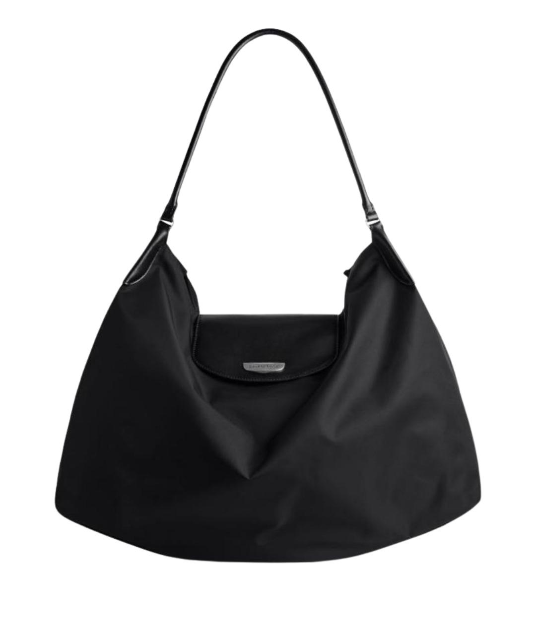 BALENCIAGA Черная тканевая сумка тоут, фото 1