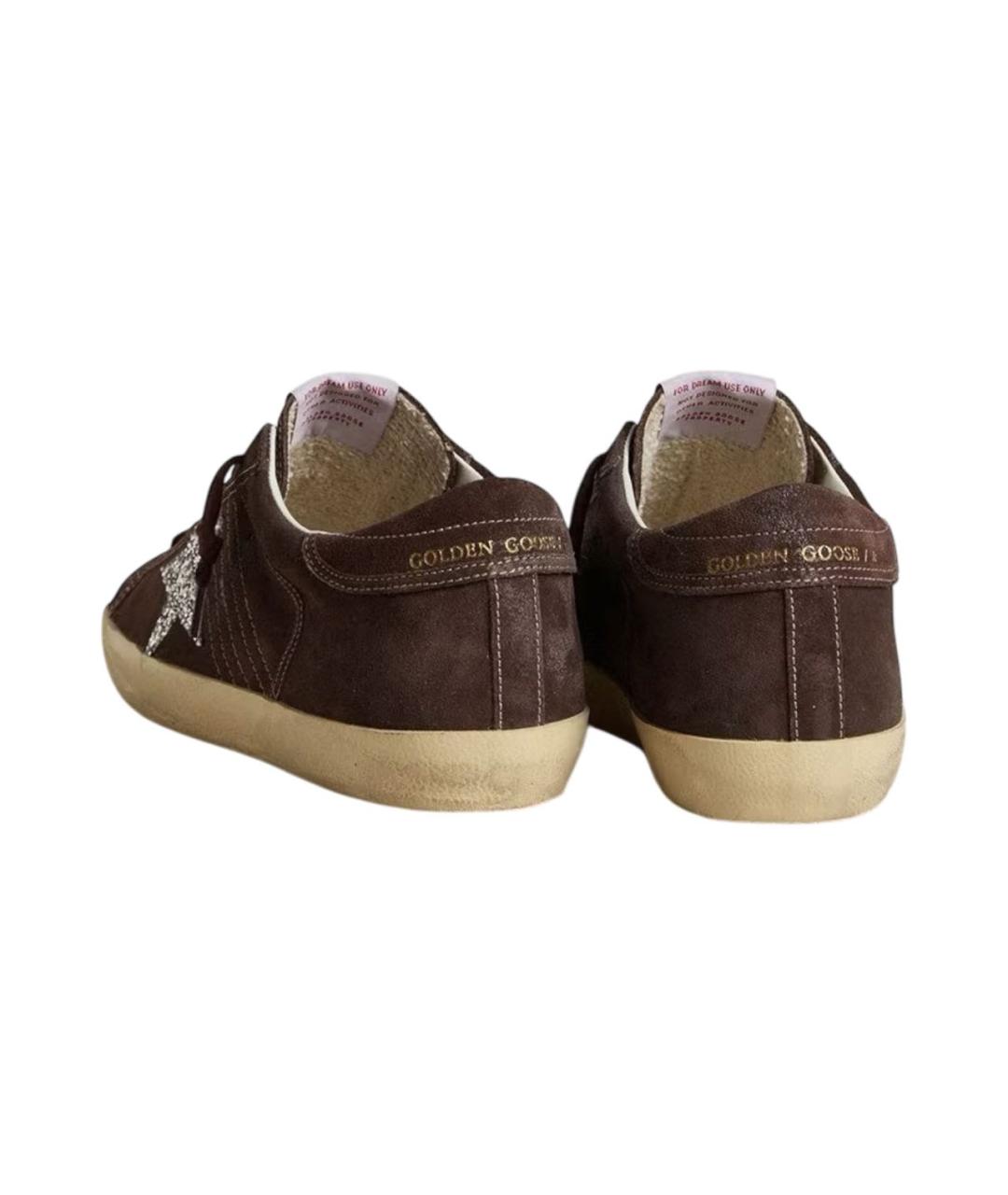 GOLDEN GOOSE DELUXE BRAND Коричневые замшевые кеды, фото 3