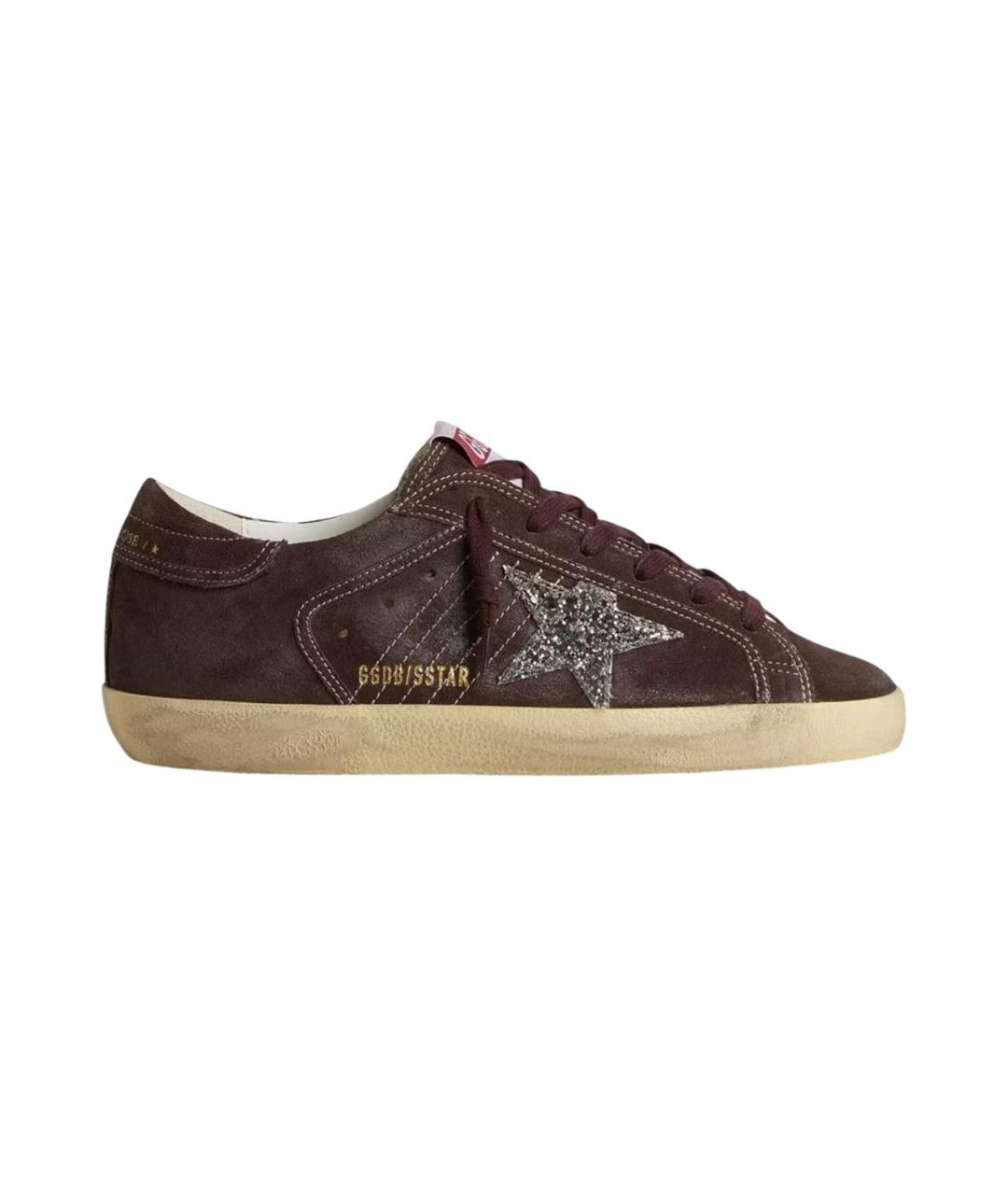 GOLDEN GOOSE DELUXE BRAND Коричневые замшевые кеды, фото 1