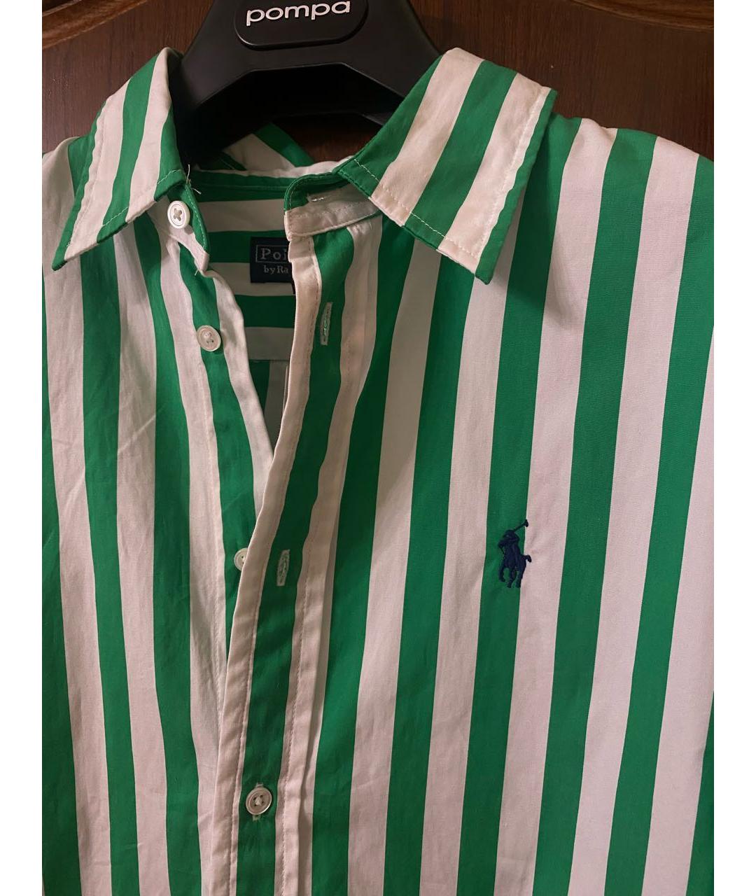 POLO RALPH LAUREN Зеленая хлопковая рубашка, фото 4