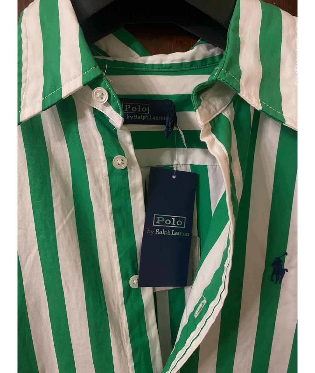 POLO RALPH LAUREN Зеленая хлопковая рубашка, фото 3