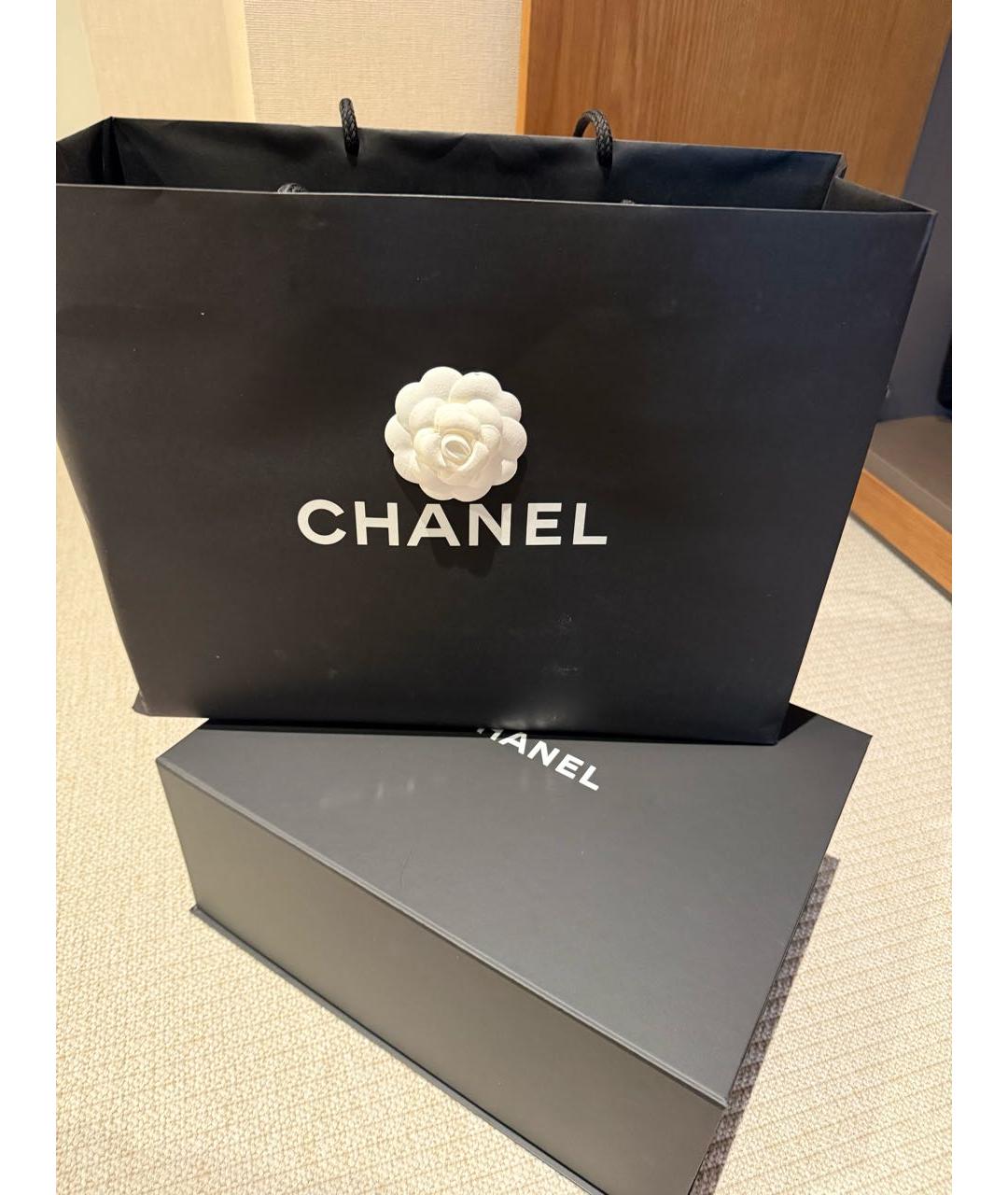 CHANEL Голубая деним сумка через плечо, фото 6