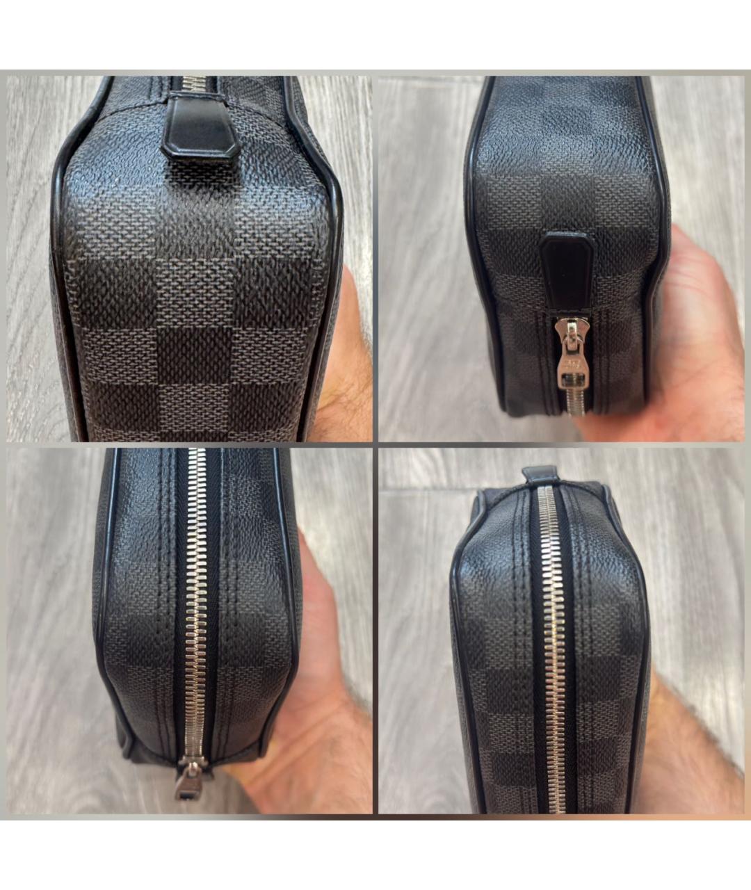 LOUIS VUITTON Черная барсетка, фото 8