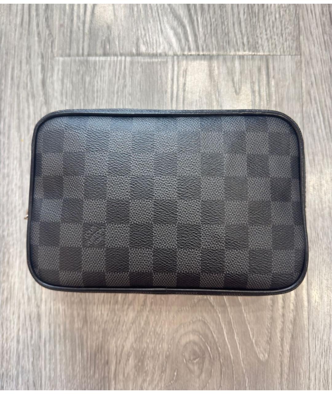 LOUIS VUITTON Черная барсетка, фото 2