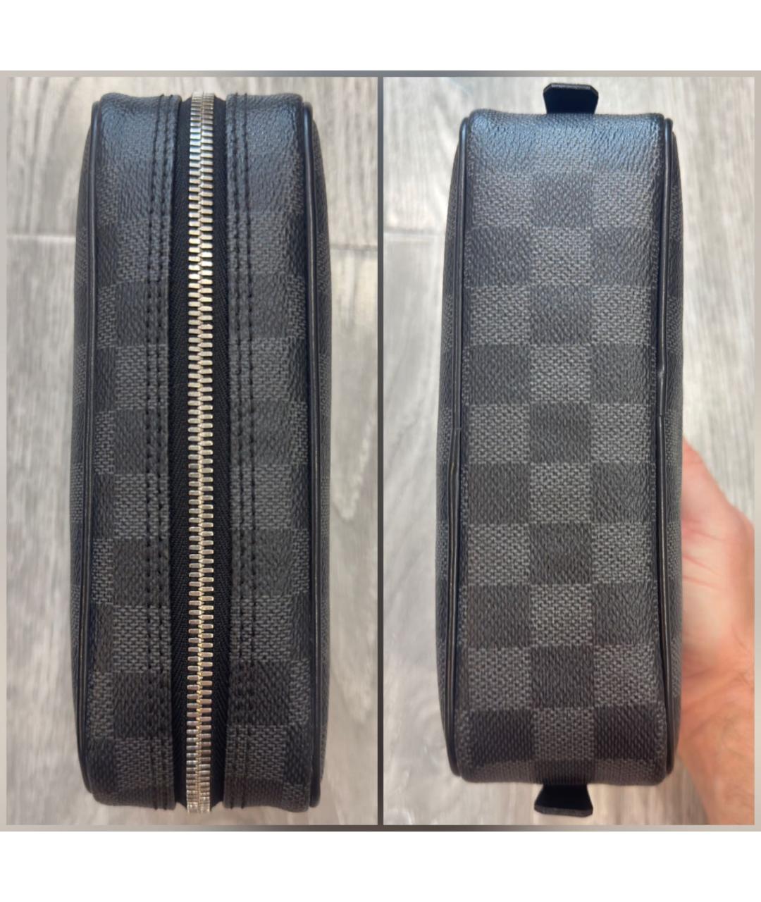LOUIS VUITTON Черная барсетка, фото 5
