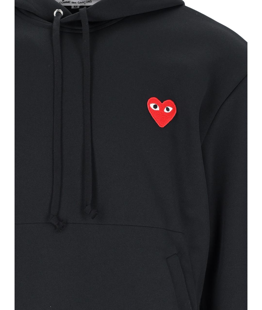 COMME DES GARÇONS PLAY Черный полиэстеровый джемпер / свитер, фото 2