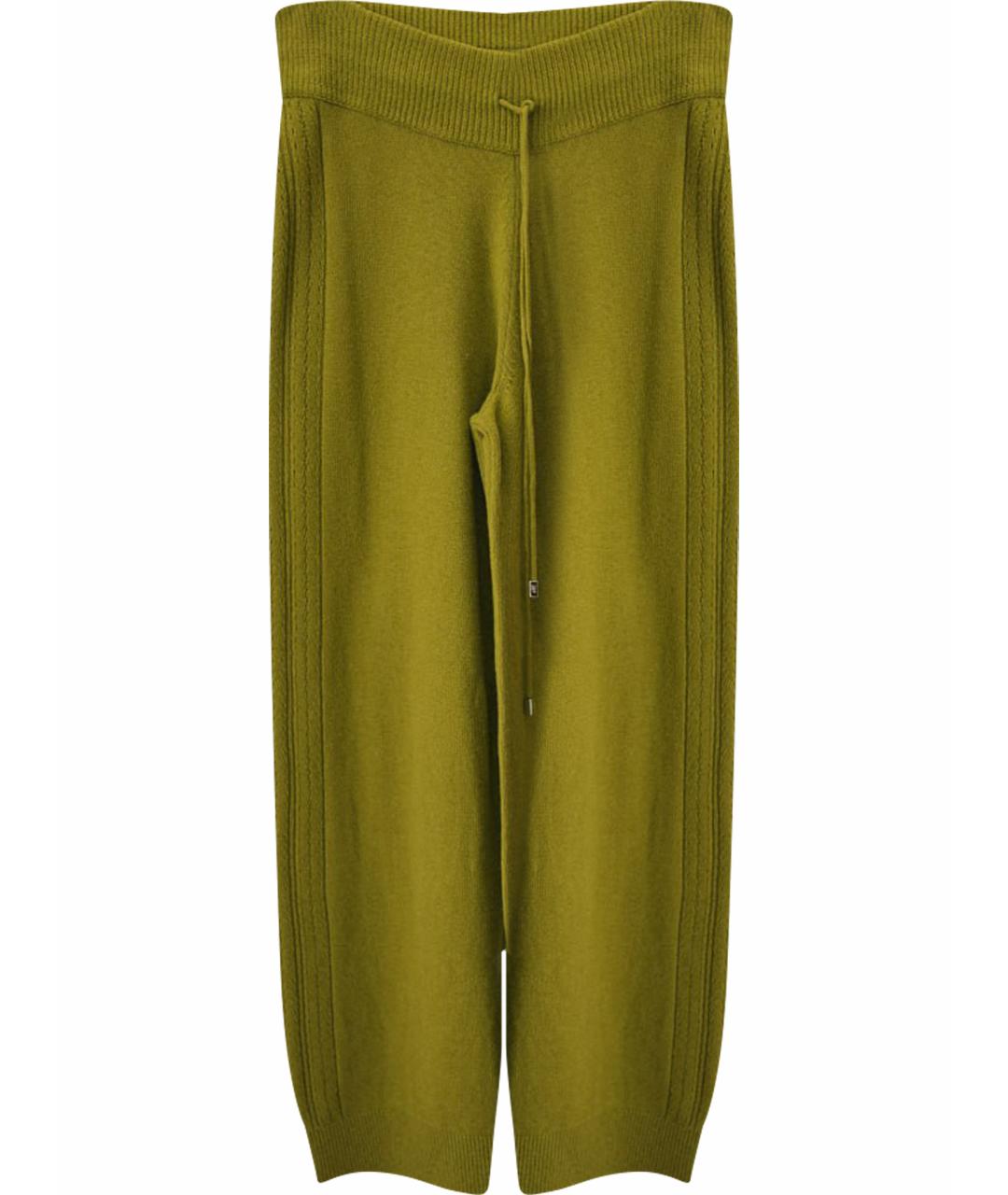 ERMANNO SCERVINO Зеленые вискозные прямые брюки, фото 1