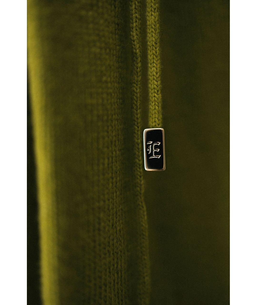 ERMANNO SCERVINO Зеленые вискозные прямые брюки, фото 6