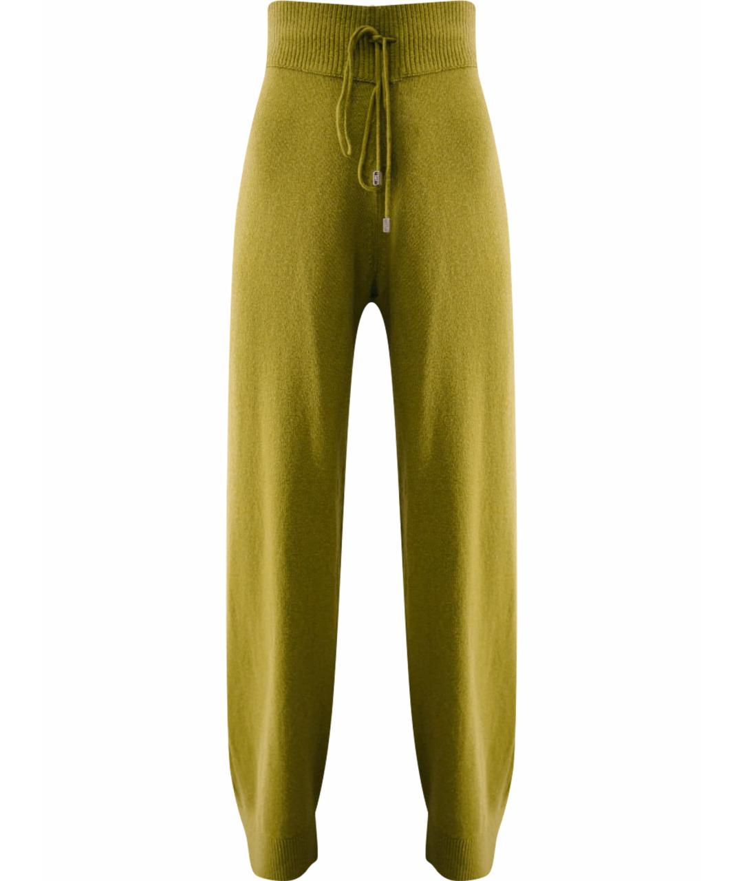 ERMANNO SCERVINO Зеленые вискозные прямые брюки, фото 1