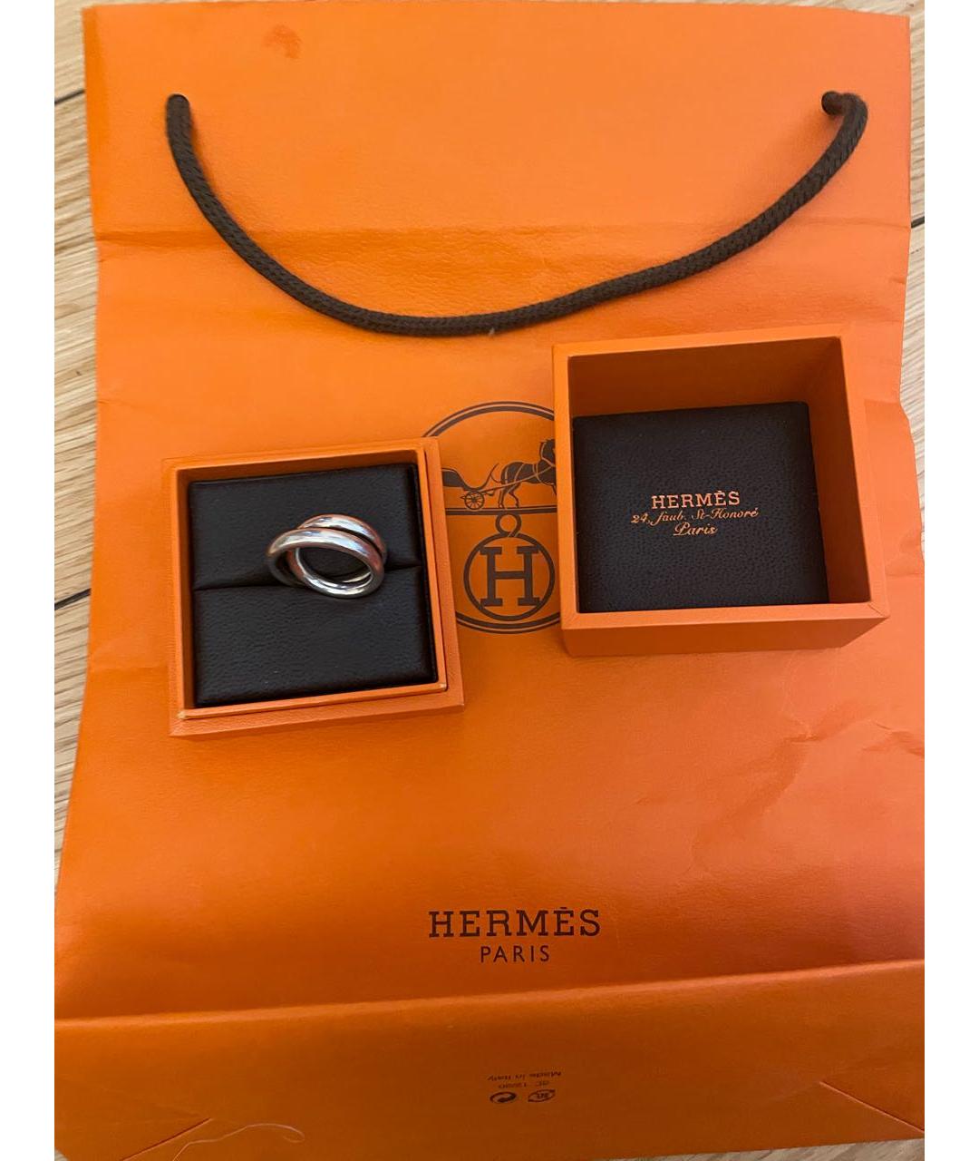 HERMES Серебряное серебряное кольцо, фото 7