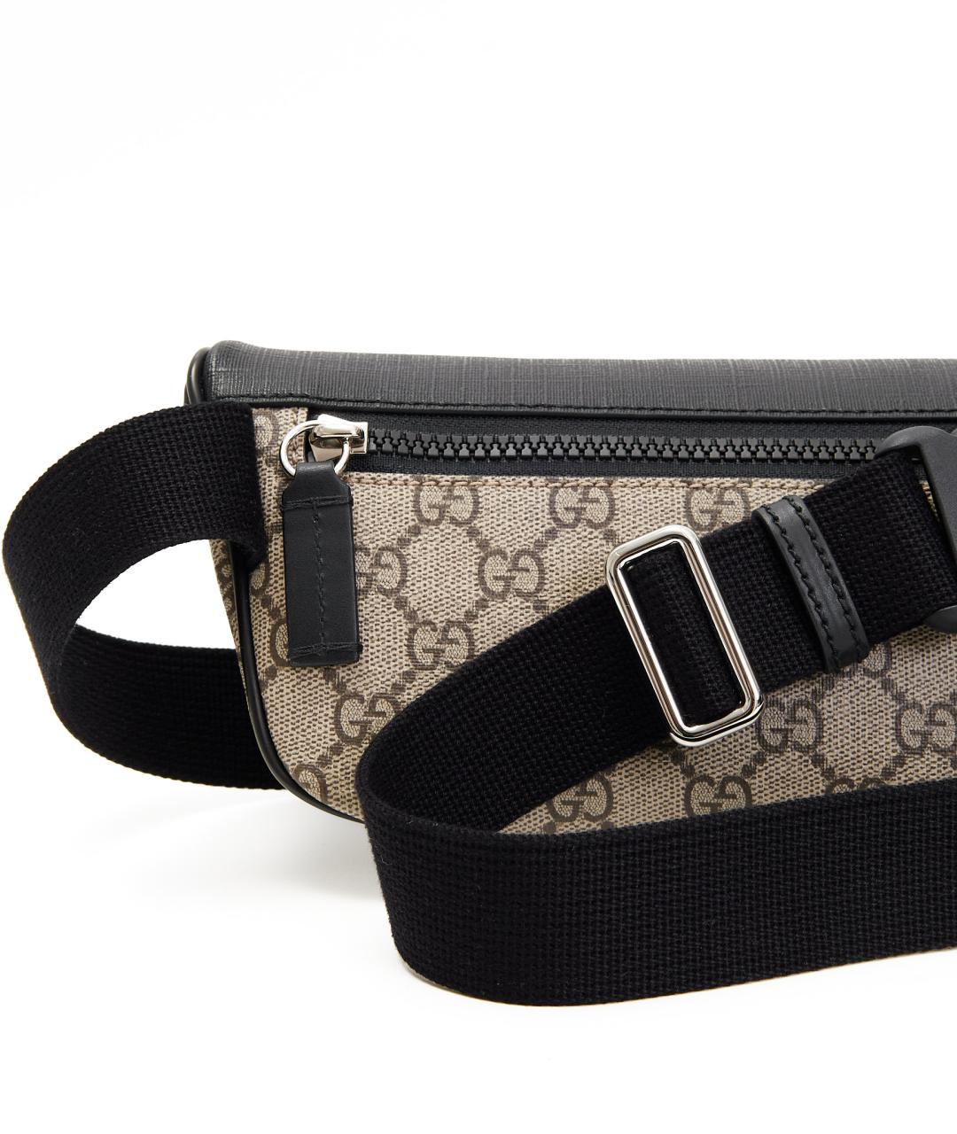 GUCCI Бежевая кожаная поясная сумка, фото 4