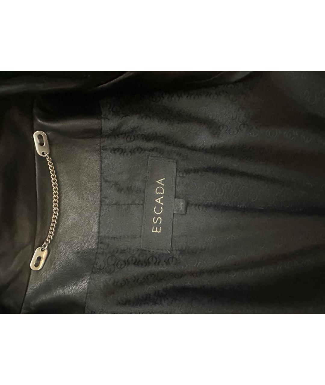 ESCADA Коричневая кожаная куртка, фото 3