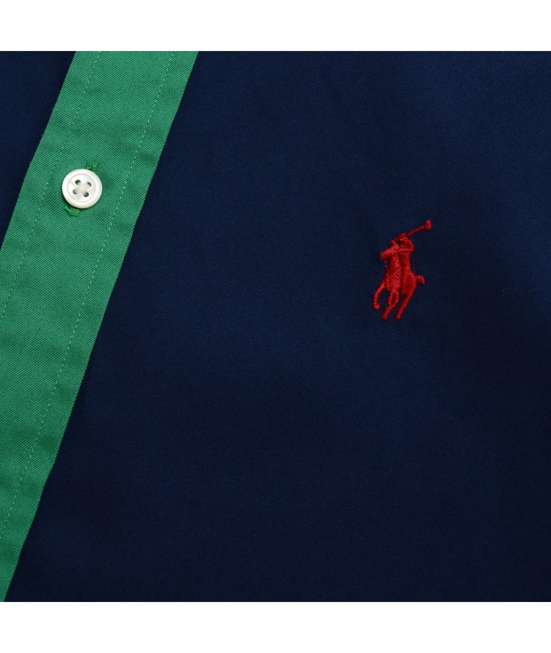 POLO RALPH LAUREN Темно-синее хлопковое повседневное платье, фото 6
