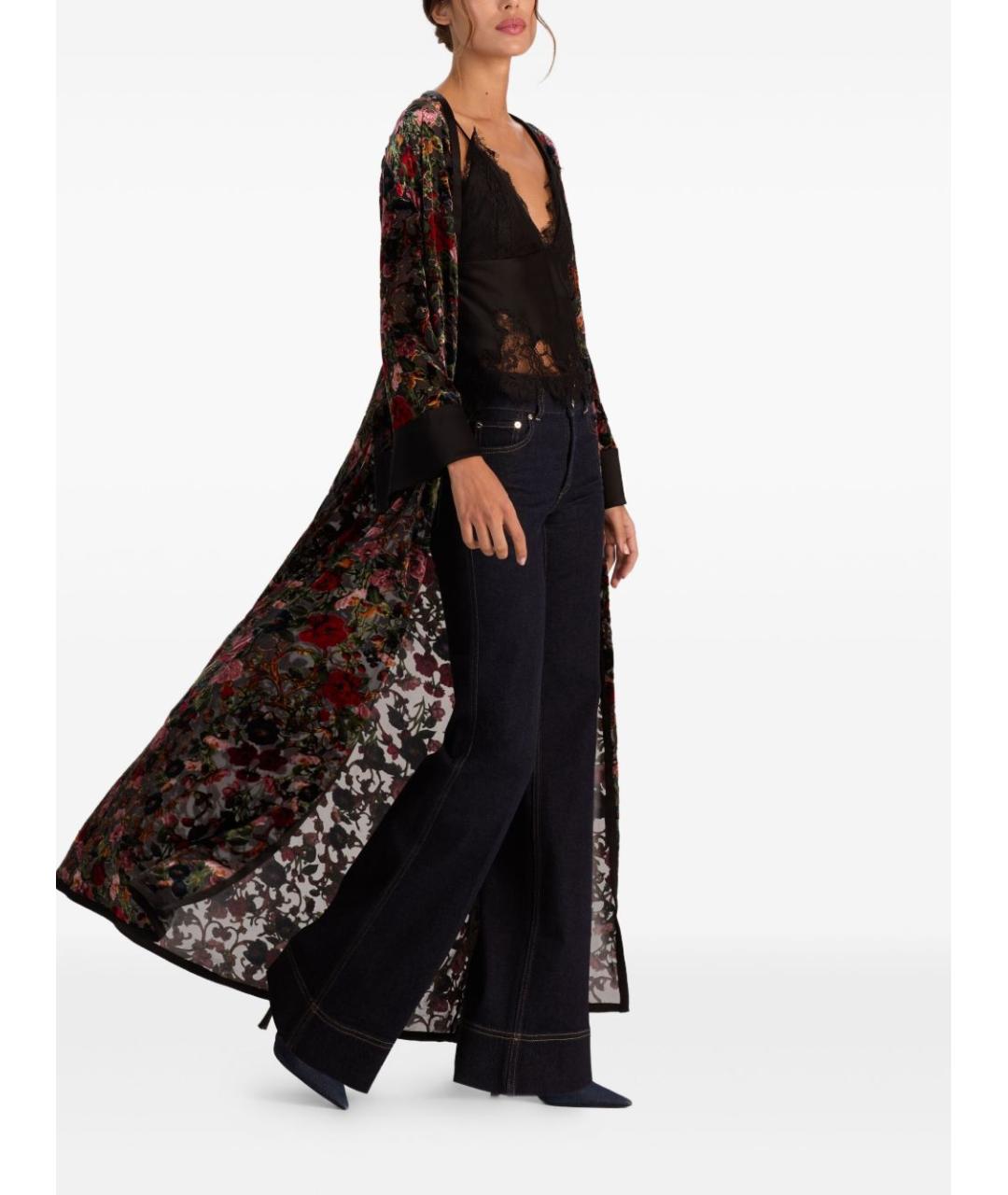 ALICE+OLIVIA Черное вискозное платье, фото 3