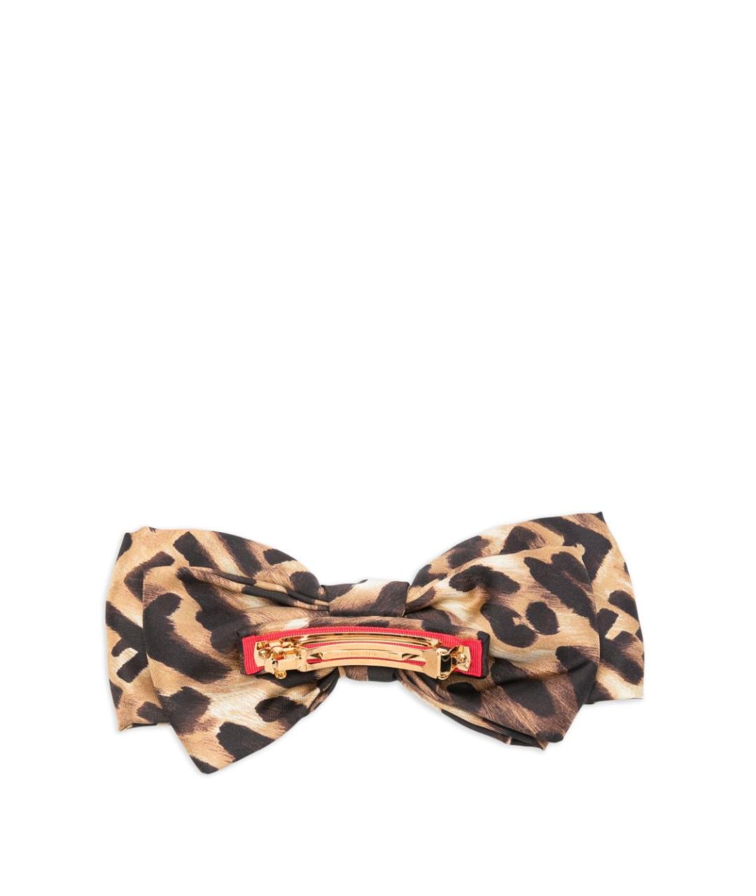 FENDI Коричневая заколка, фото 3