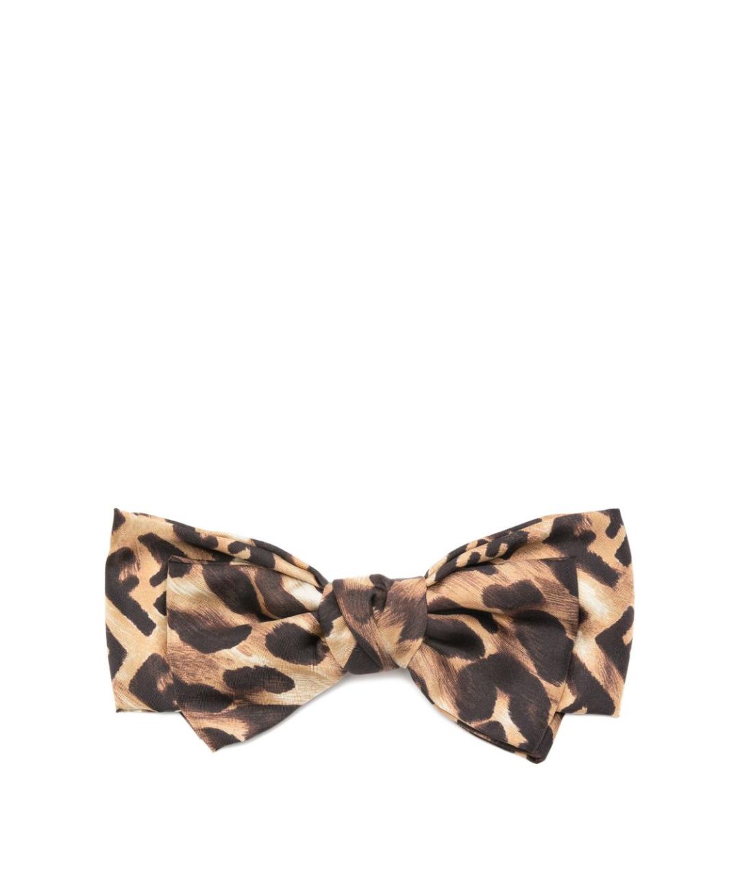 FENDI Коричневая заколка, фото 1