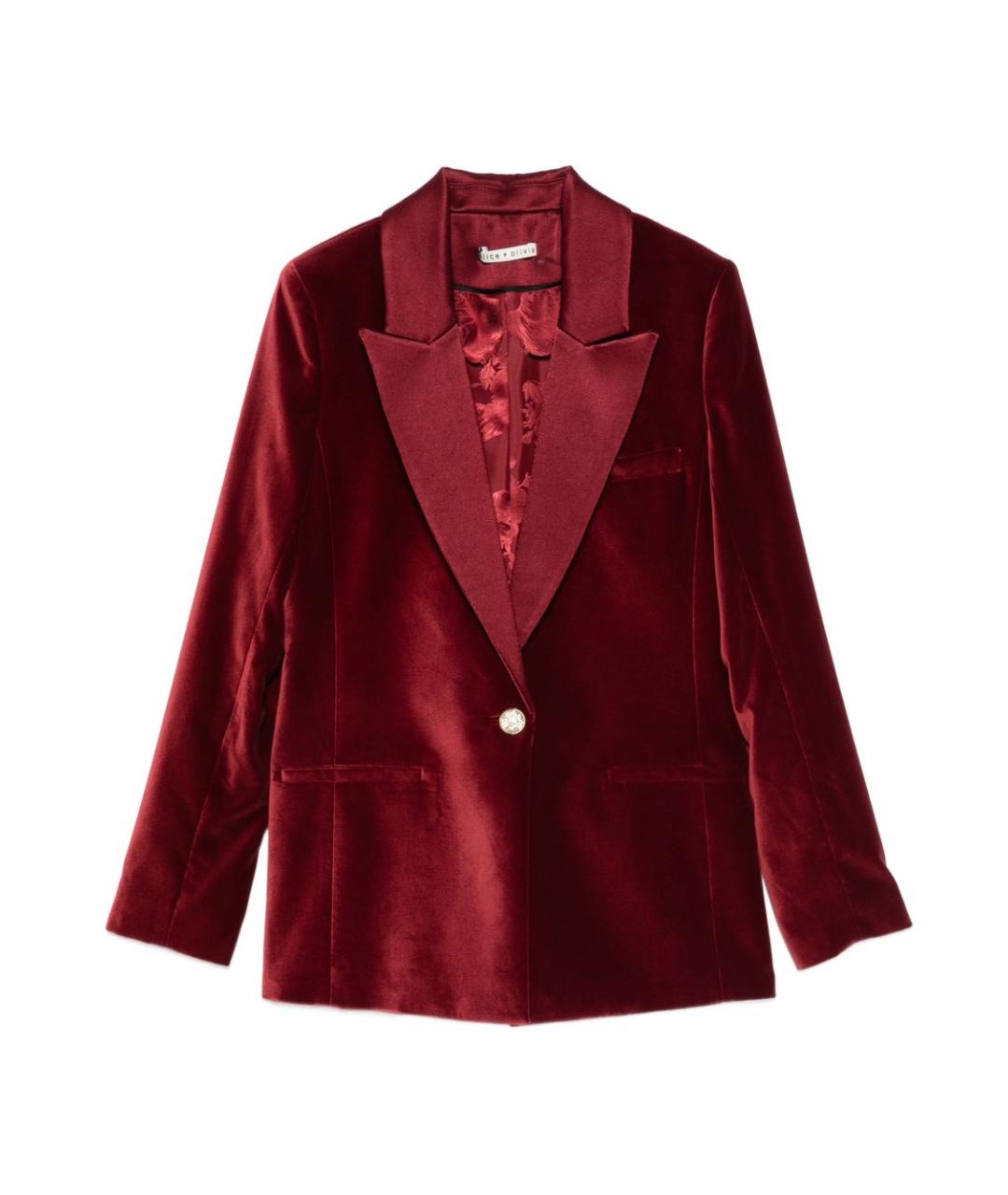 ALICE+OLIVIA Бордовый жакет/пиджак, фото 1
