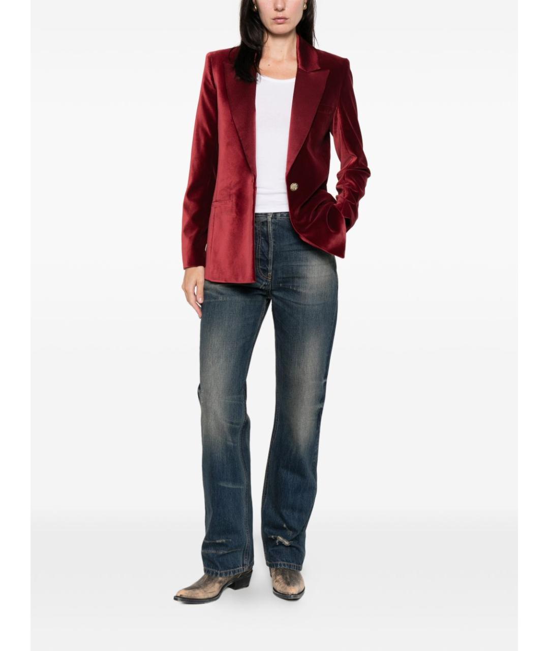 ALICE+OLIVIA Бордовый жакет/пиджак, фото 3