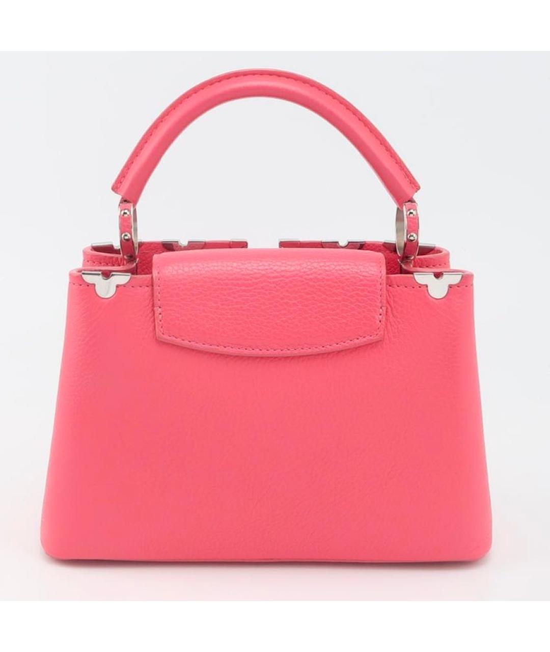 LOUIS VUITTON Розовая кожаная сумка тоут, фото 4