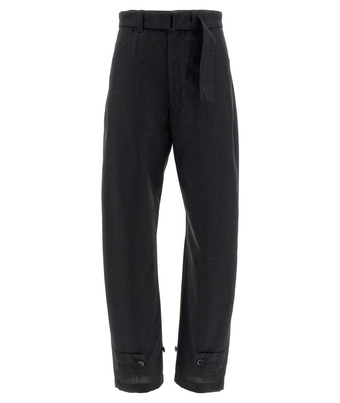 LEMAIRE Черные прямые брюки, фото 1