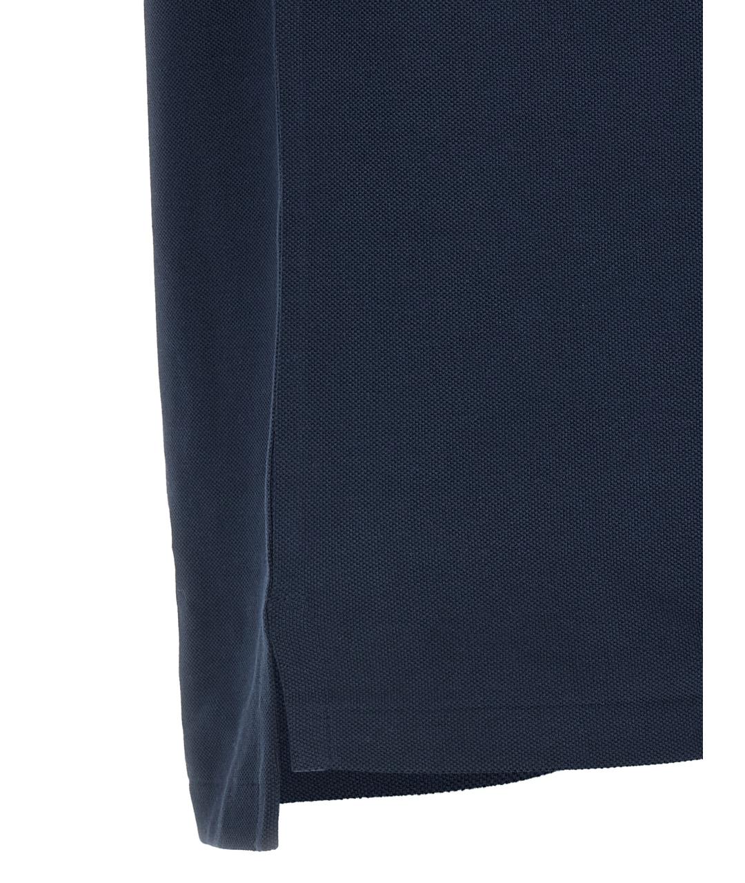 POLO RALPH LAUREN Синее хлопковое поло с коротким рукавом, фото 4