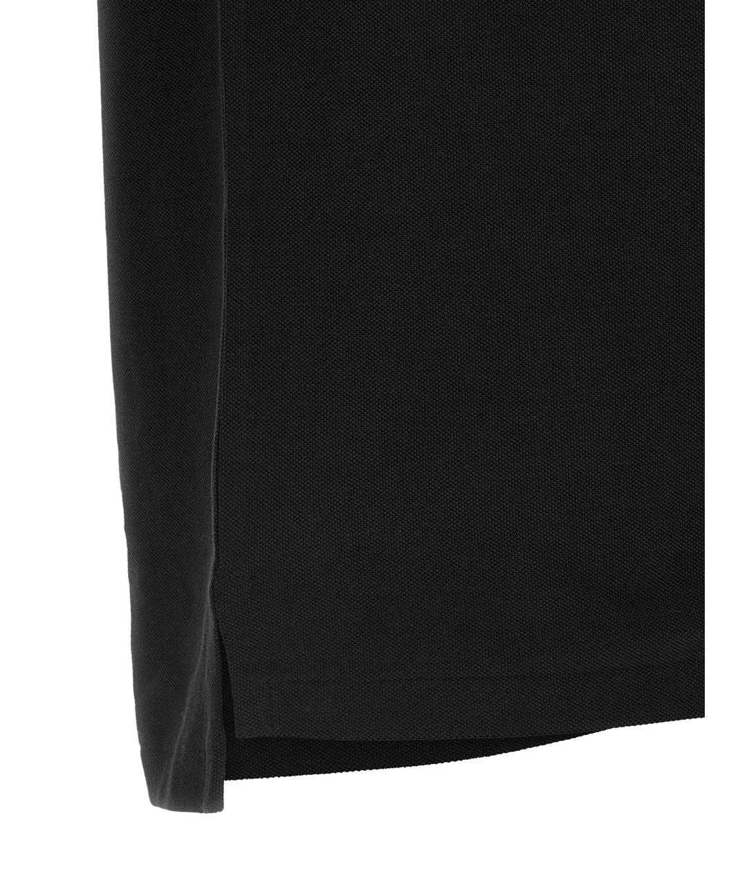 POLO RALPH LAUREN Черное хлопковое поло с коротким рукавом, фото 4