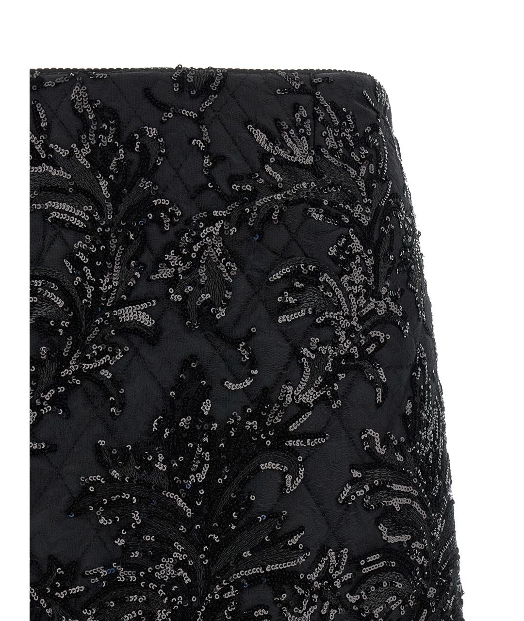 LE TWINS Черная юбка макси, фото 3