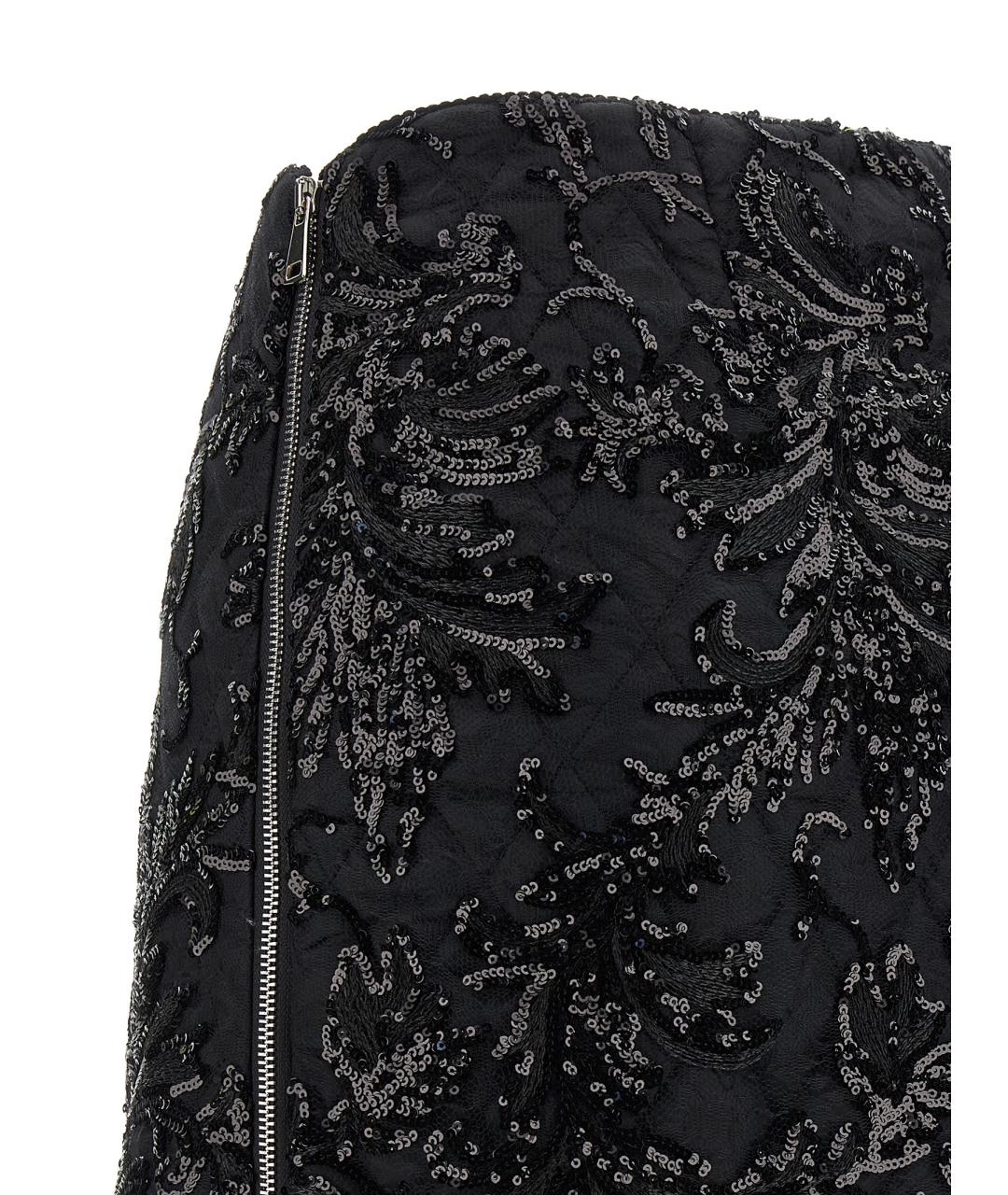 LE TWINS Черная юбка макси, фото 4