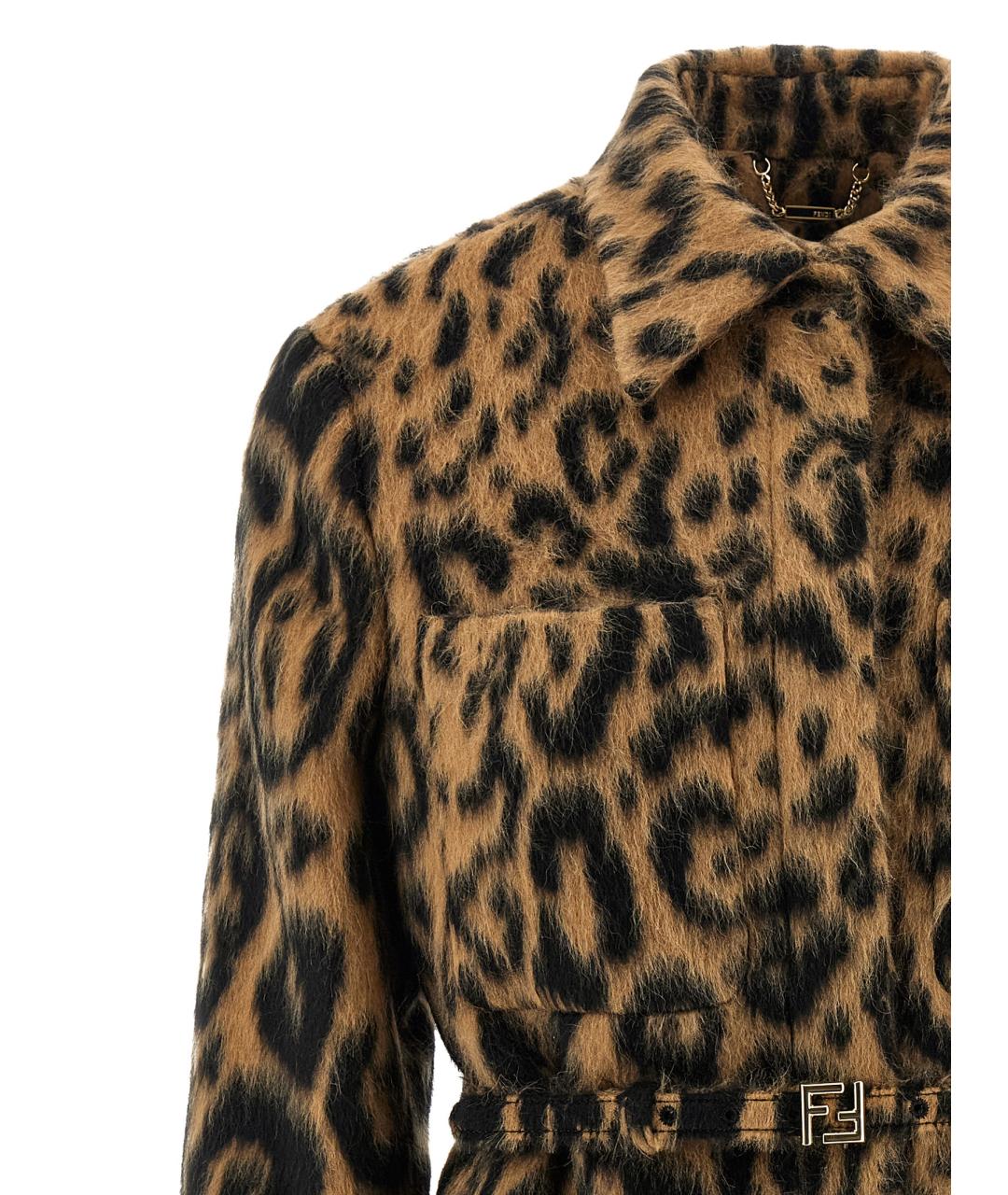 FENDI Мульти шерстяной тренч/плащ, фото 3