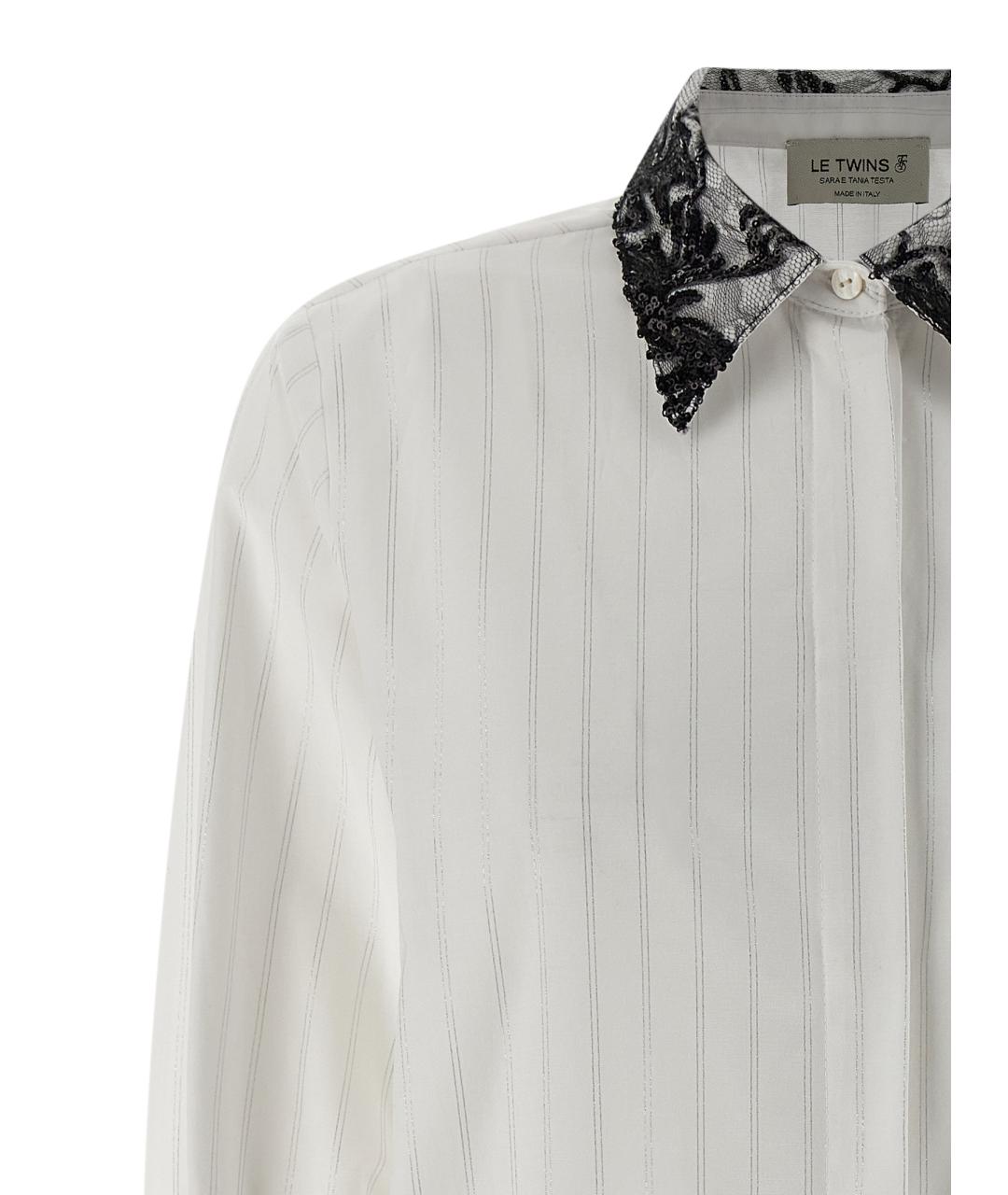 LE TWINS Белая блузы, фото 3