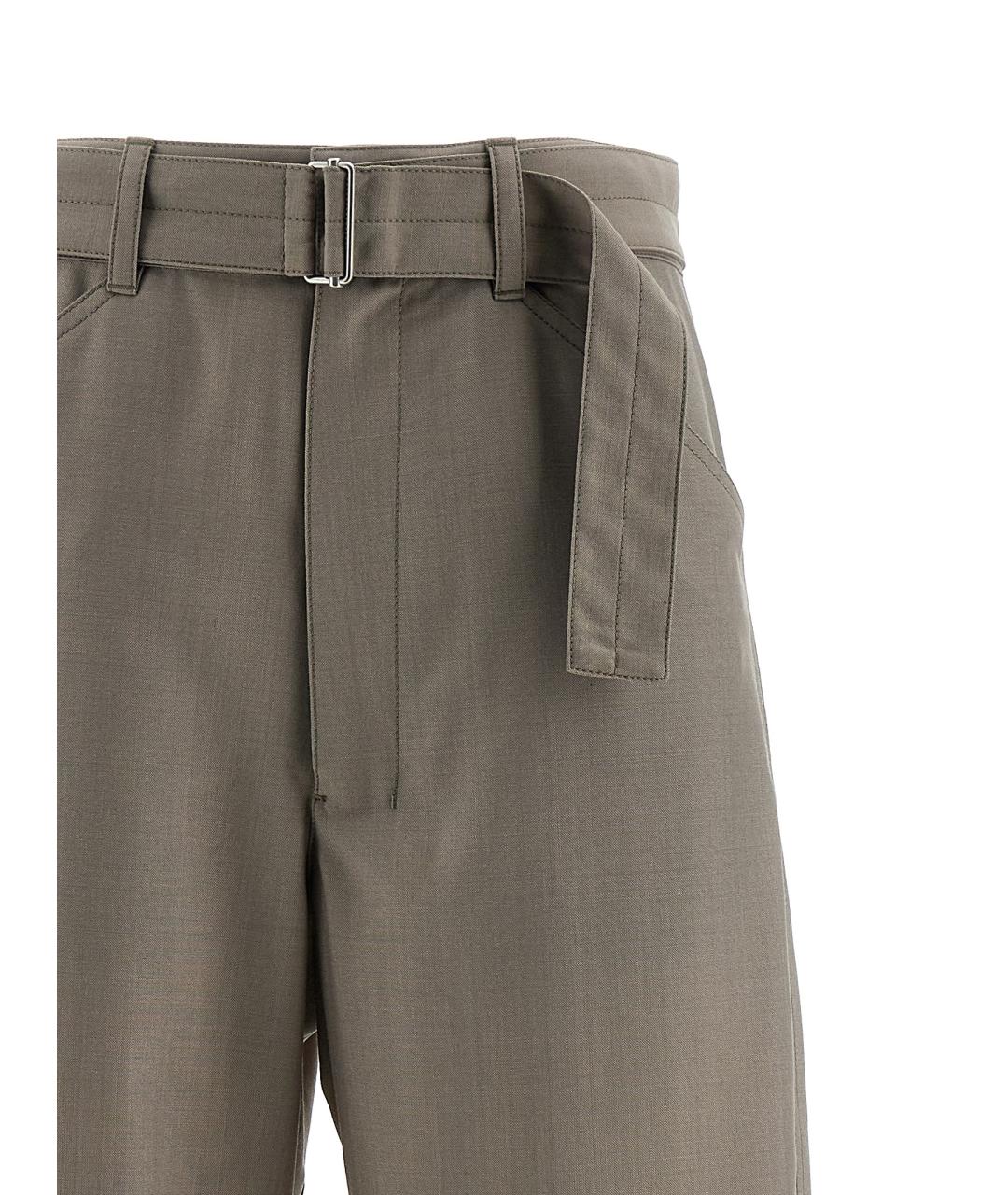 LEMAIRE Бежевые полиэстеровые прямые брюки, фото 1