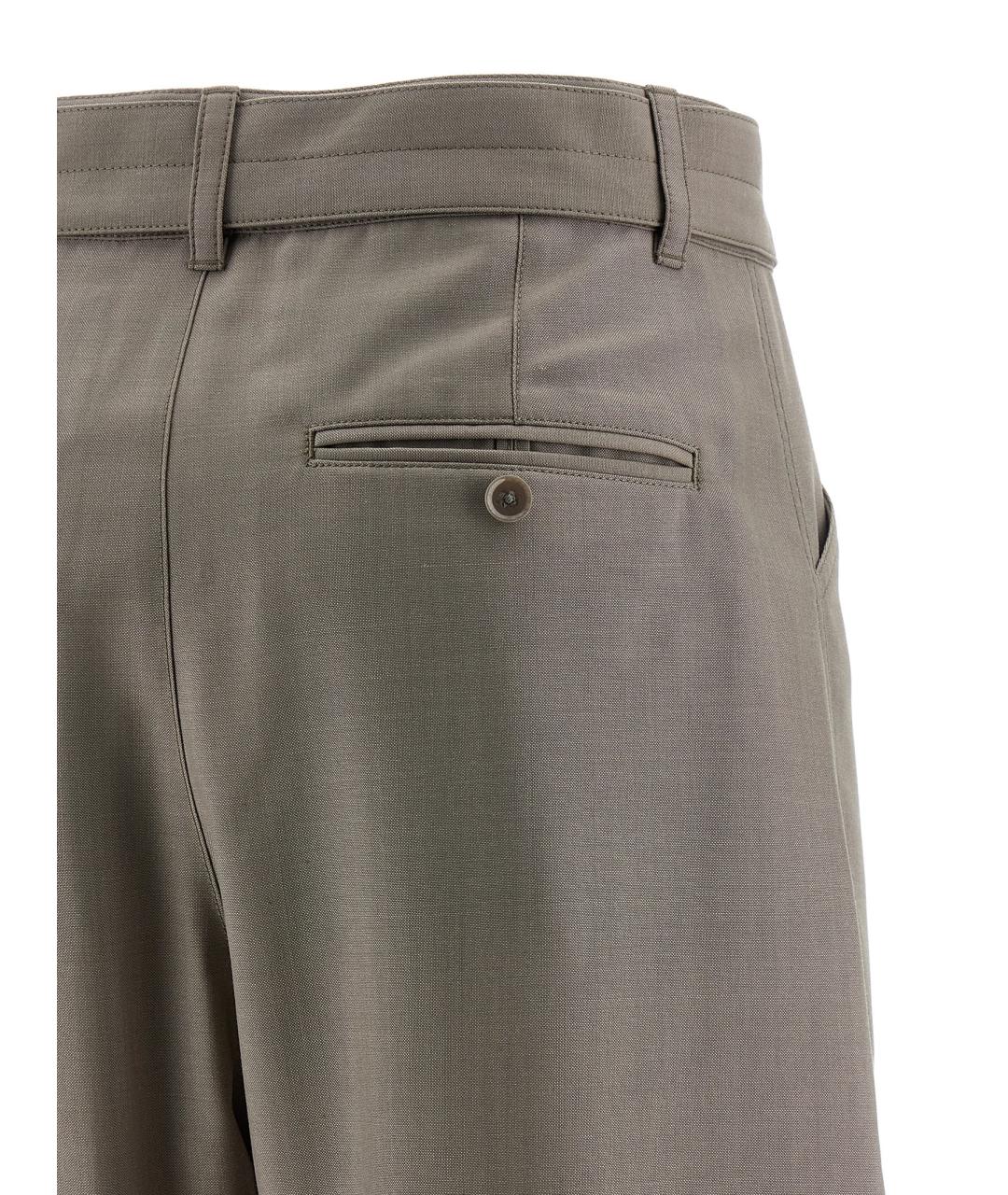 LEMAIRE Бежевые полиэстеровые прямые брюки, фото 3