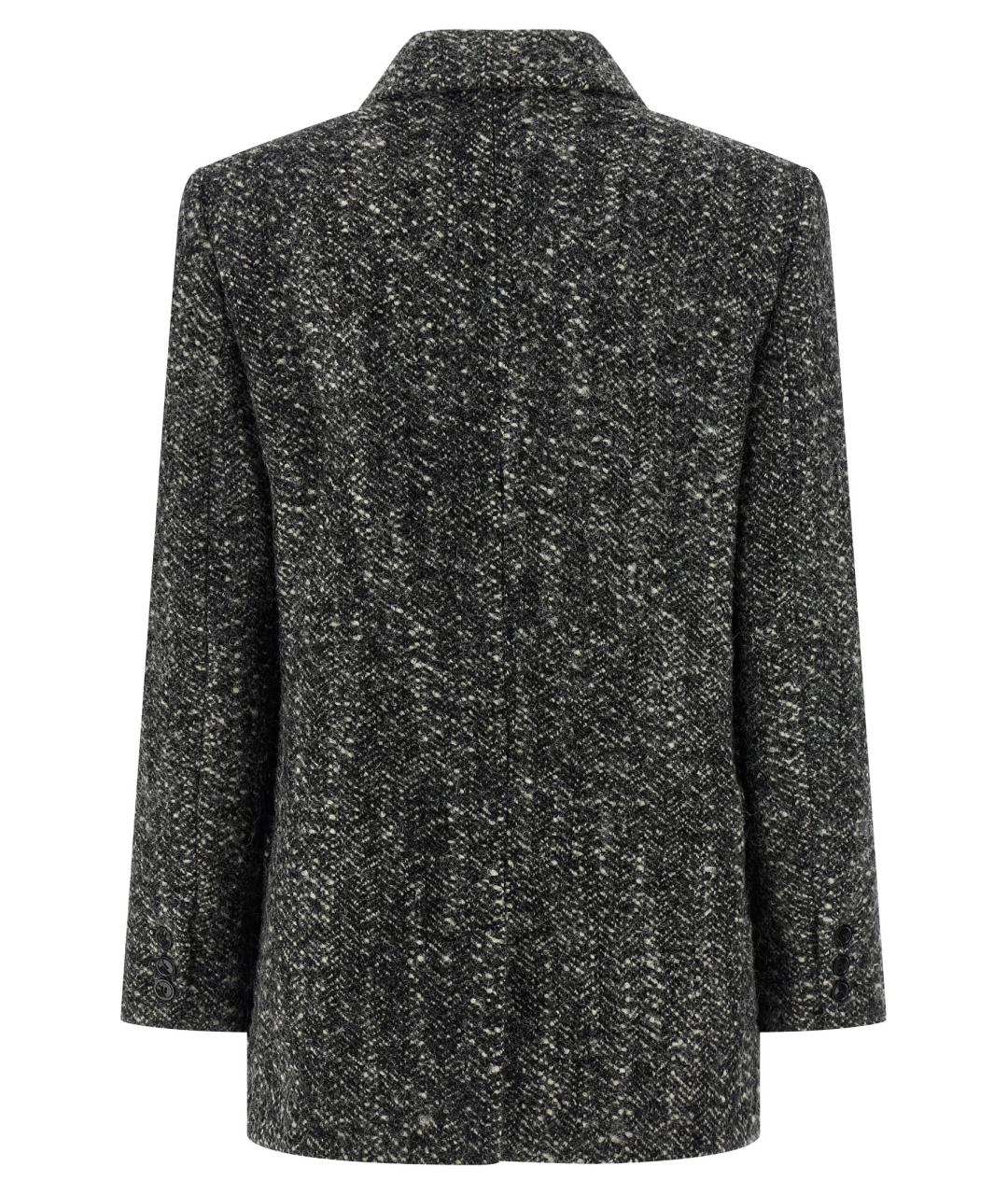 ISABEL MARANT Серое шерстяное пальто, фото 2