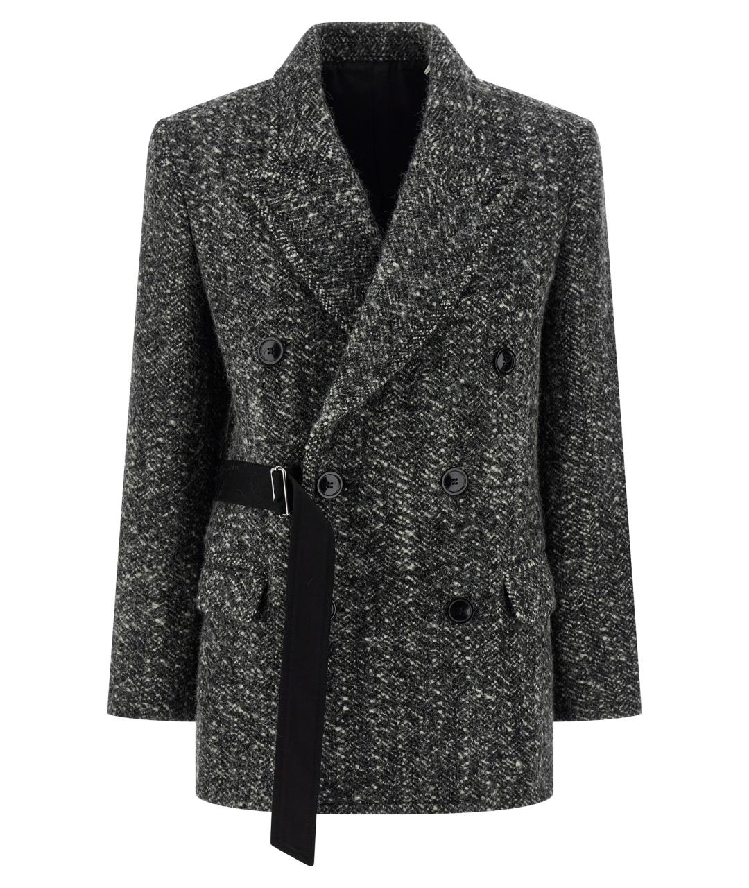 ISABEL MARANT Серое шерстяное пальто, фото 1