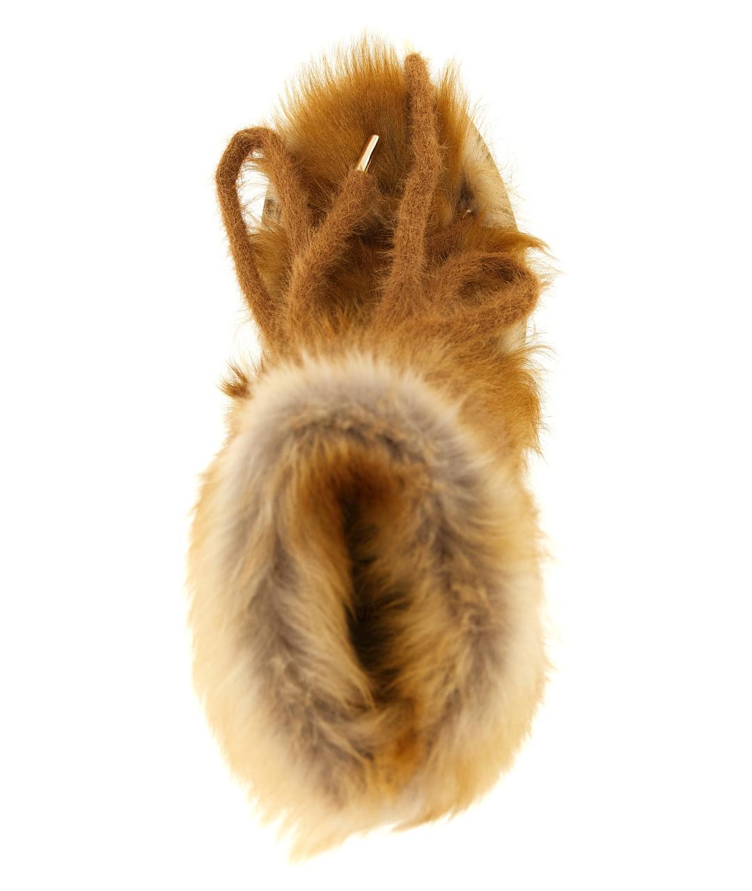 FENDI Коричневые кожаные ботинки, фото 4