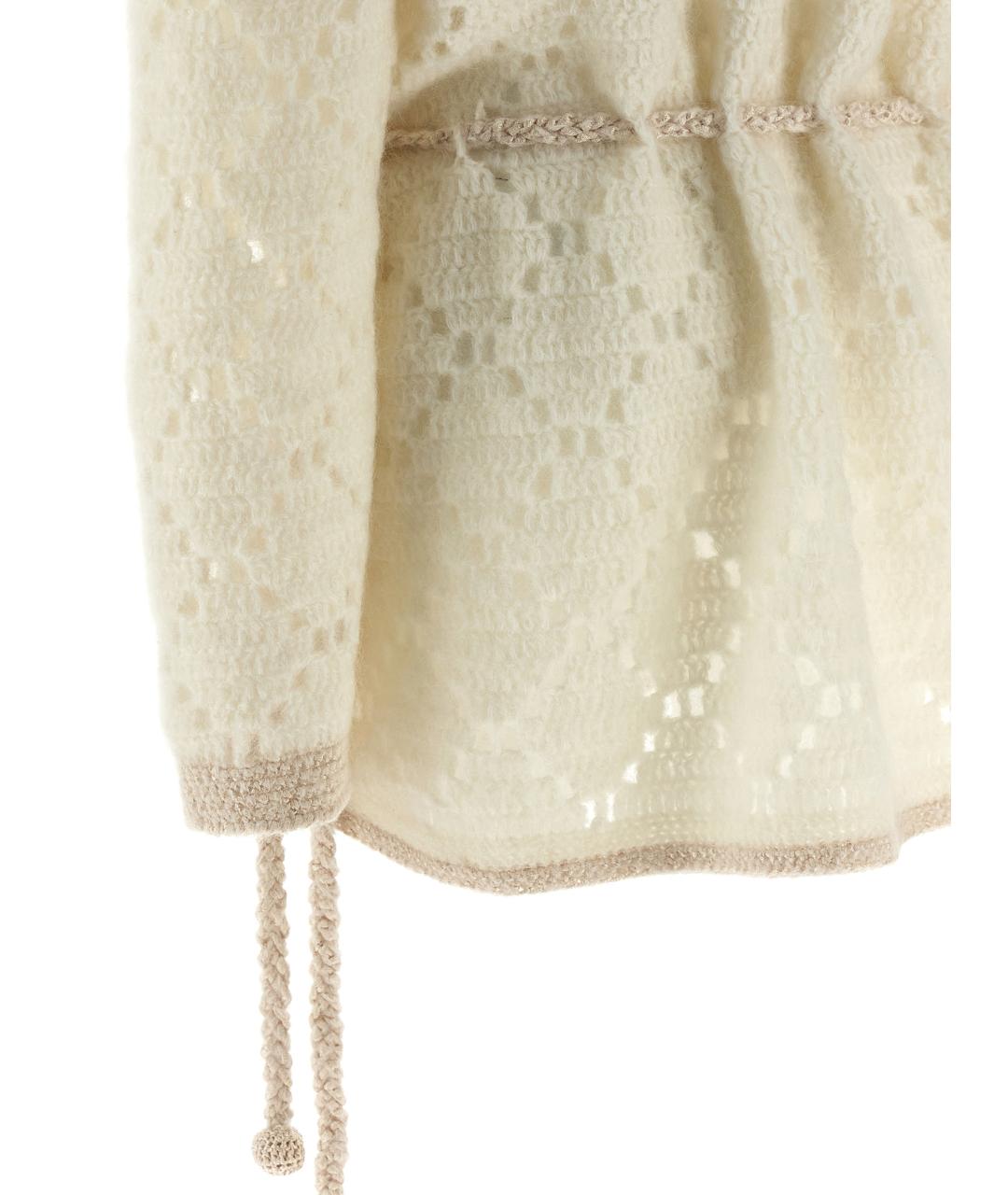 ISABEL MARANT Бежевое шерстяное повседневное платье, фото 4