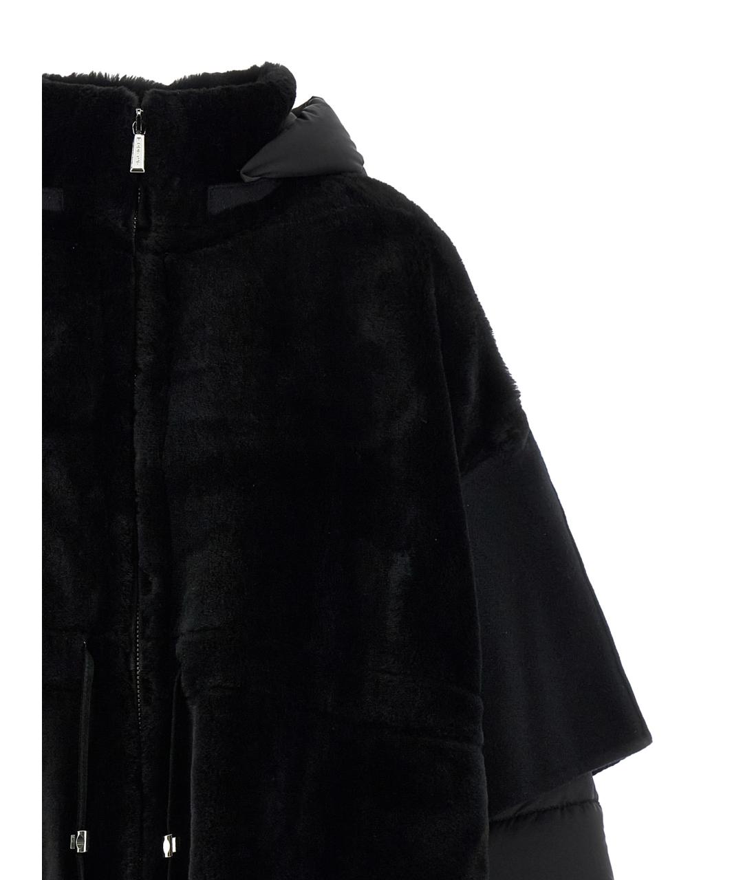 MOORER Черная кожаная куртка, фото 1