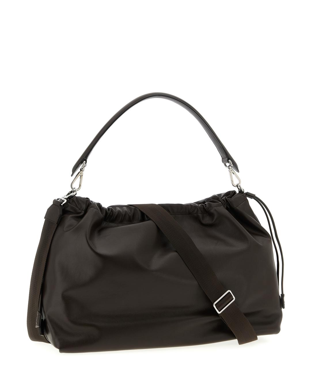 FENDI Коричневая кожаная сумка тоут, фото 2