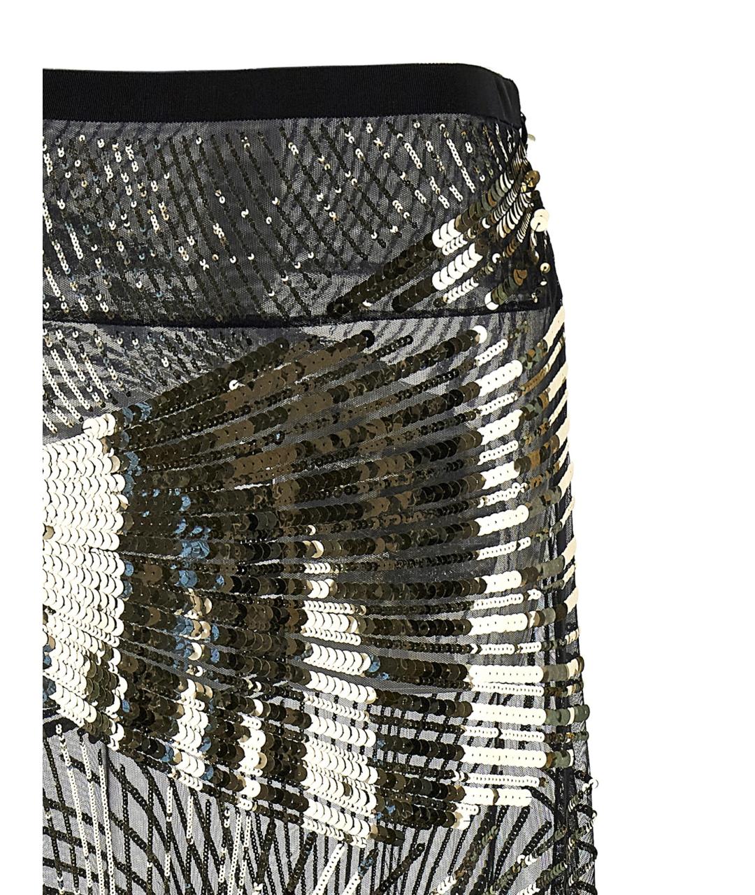 EMILIO PUCCI Золотая юбка мини, фото 3