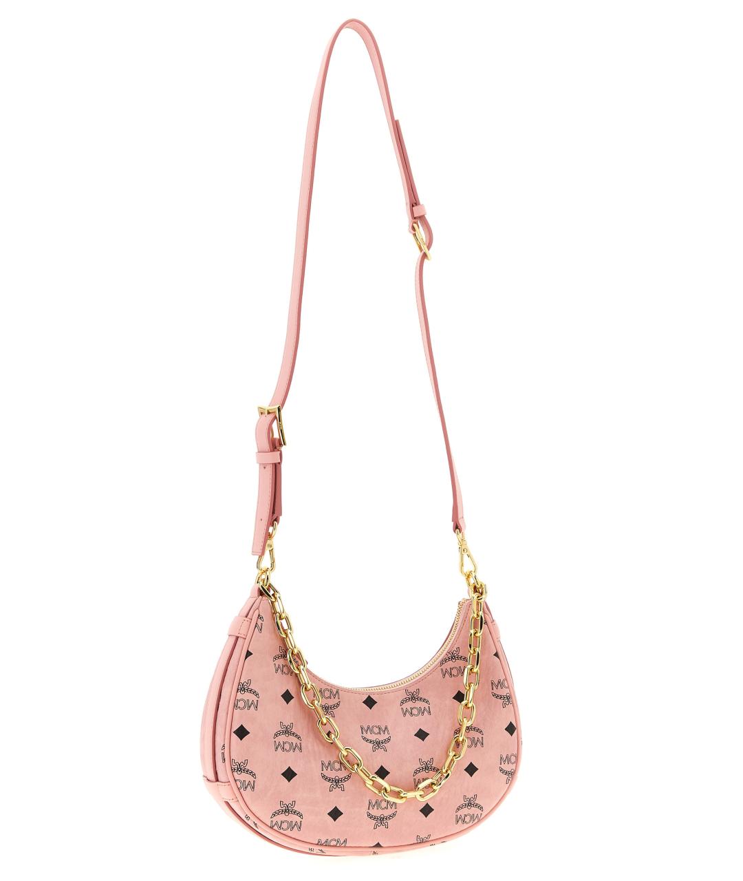 MCM Розовая сумка через плечо из искусственной кожи, фото 3