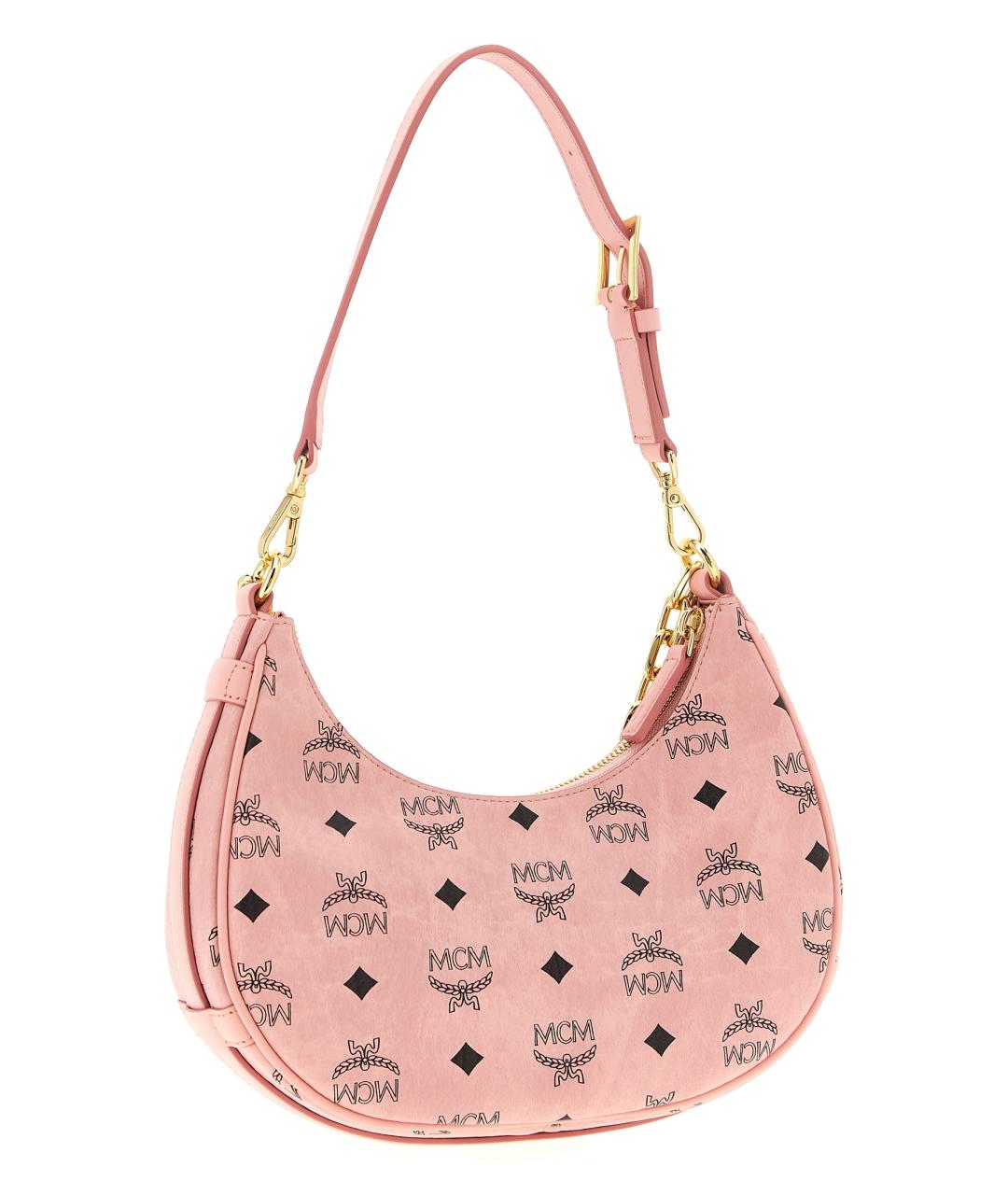 MCM Розовая сумка через плечо из искусственной кожи, фото 2