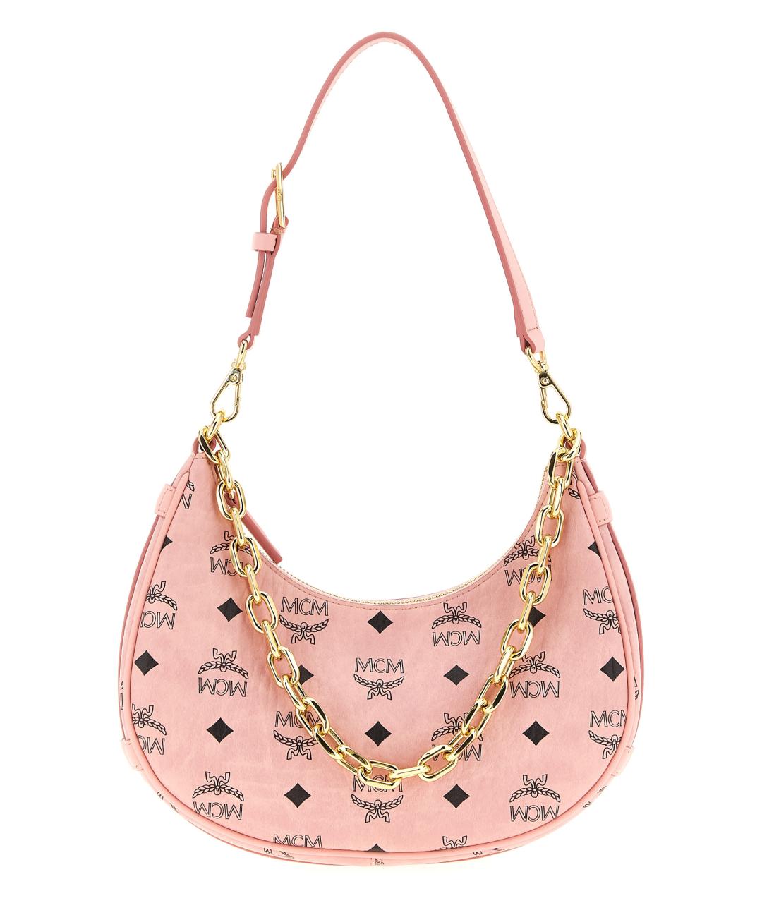 MCM Розовая сумка через плечо из искусственной кожи, фото 1