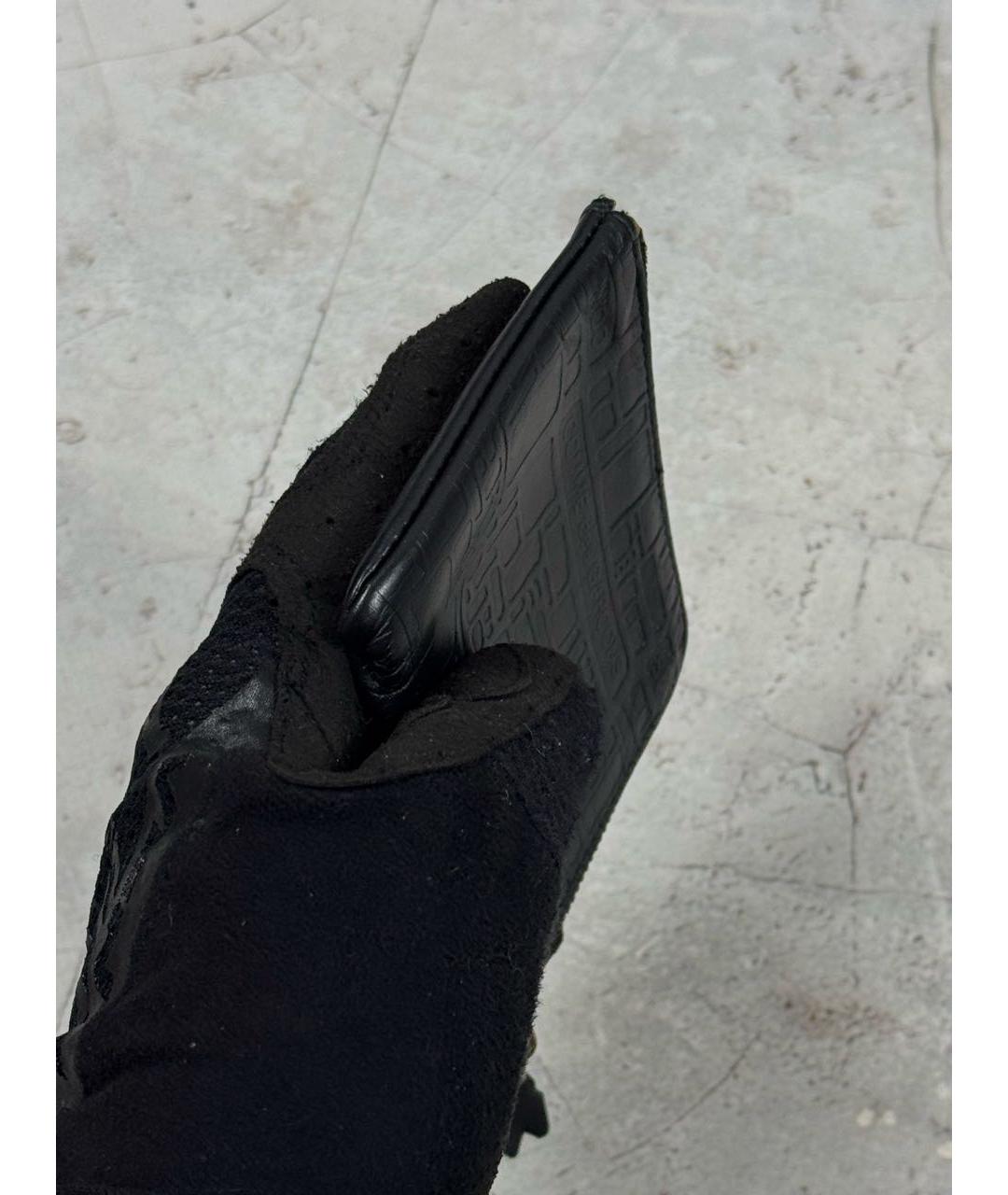 COMME DES GARÇONS Черный кожаный кошелек, фото 7